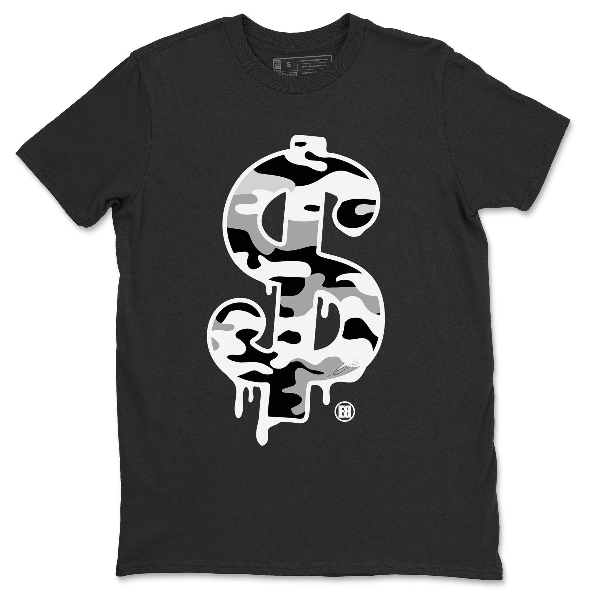 Jordan 4 Military Black Sneaker Match Tees Dollar Camo Sneaker Tees Jordan 4 Military Black Sneaker Release Tees Unisex Shirts