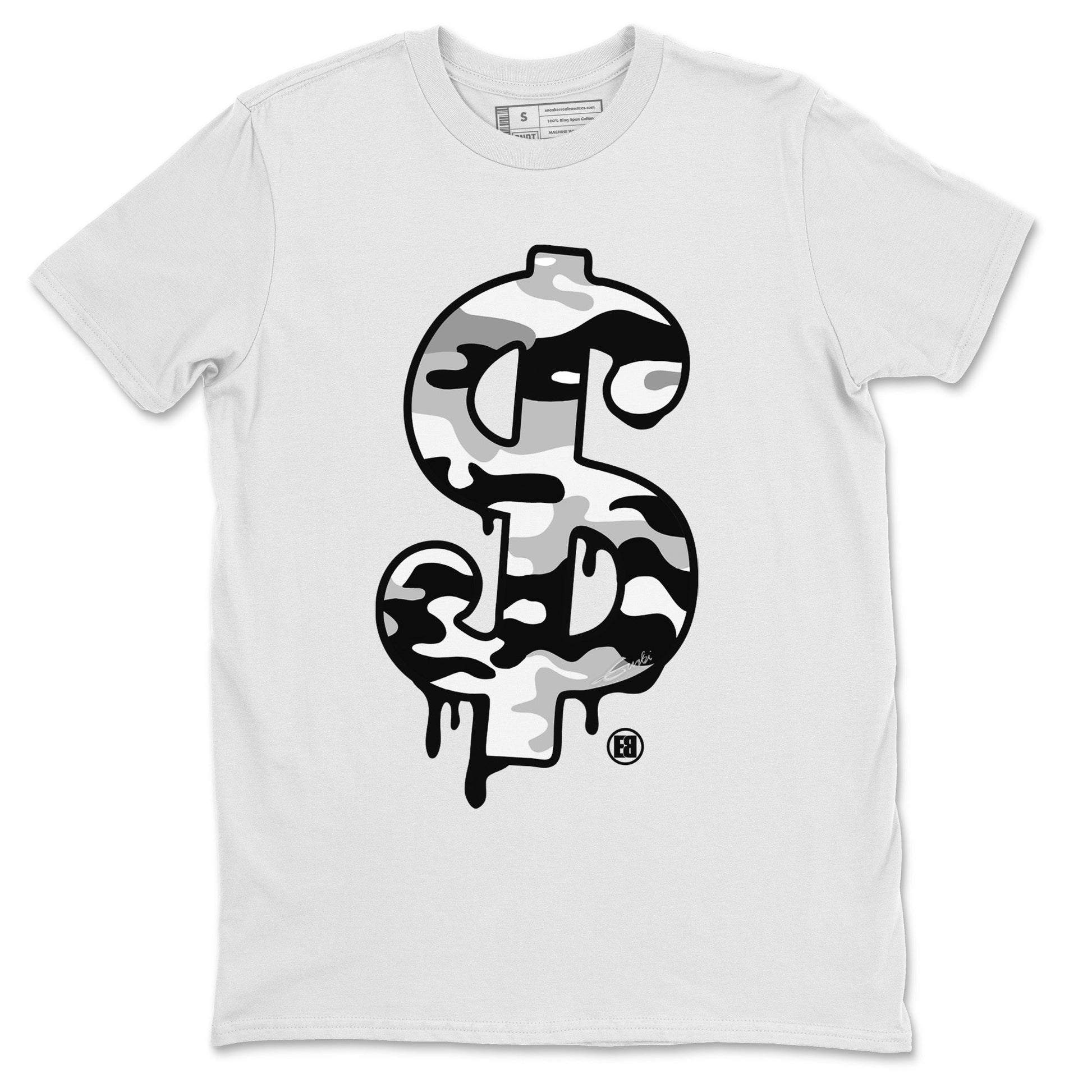 Jordan 4 Military Black Sneaker Match Tees Dollar Camo Sneaker Tees Jordan 4 Military Black Sneaker Release Tees Unisex Shirts