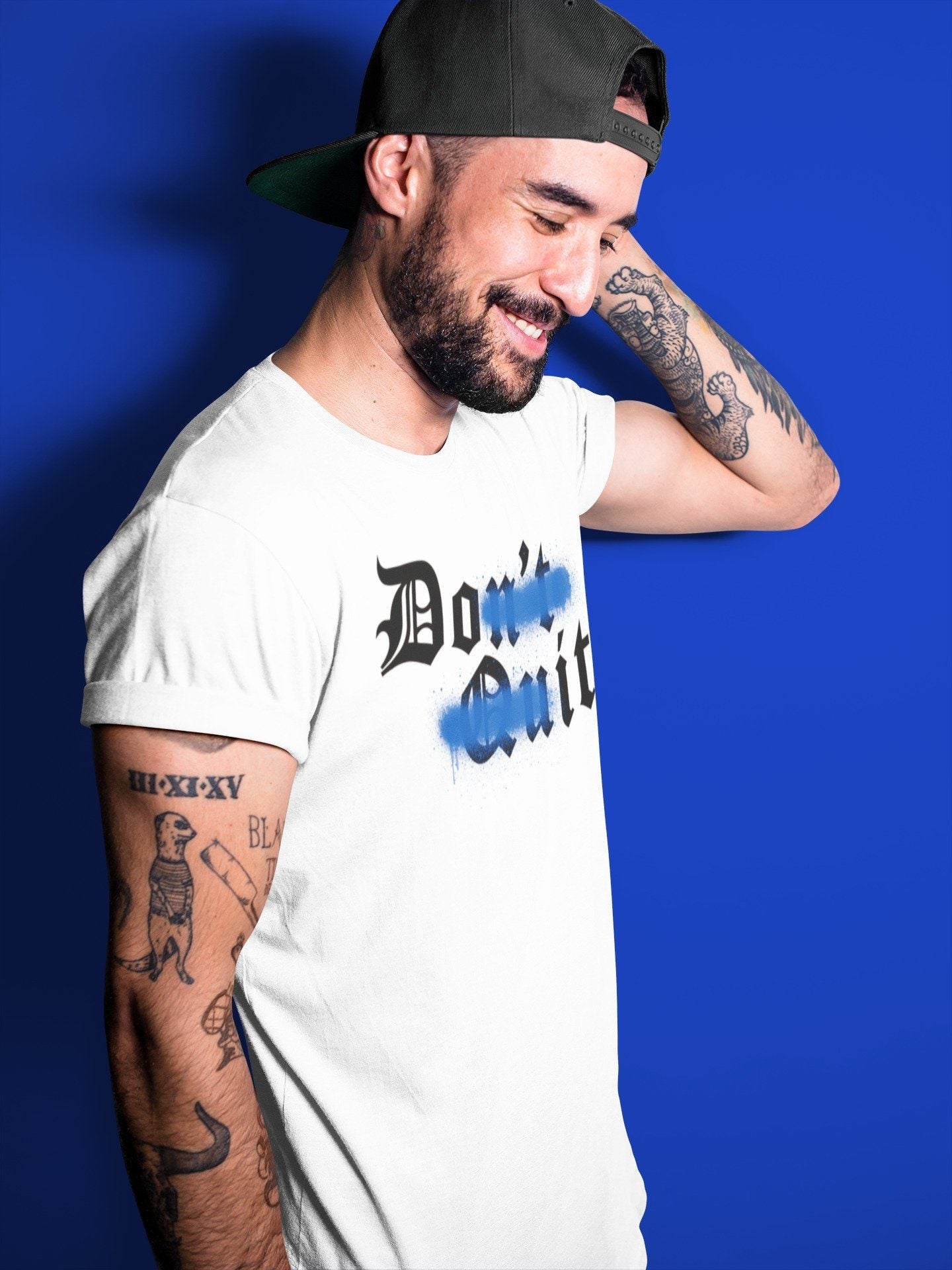 Jordan 3 Racer Blue Sneaker Match Tees Don't Quit Do It Sneaker Tees Jordan 3 Racer Blue Sneaker Release Tees Unisex Shirts