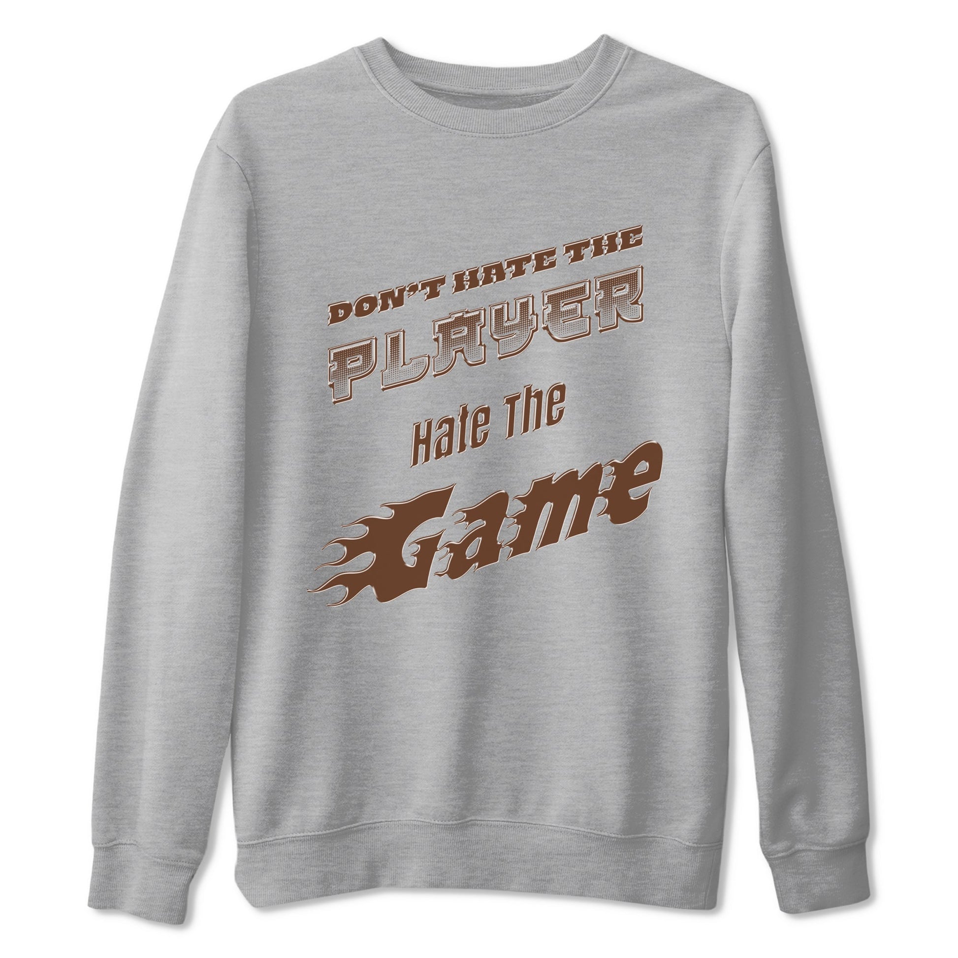 Dunk Cacao Wow shirt to match jordans Don't Hate The Player sneaker tees Dunk Cacao Wow SNRT Sneaker Release Tees Unisex Heather Grey 2 T-Shirt