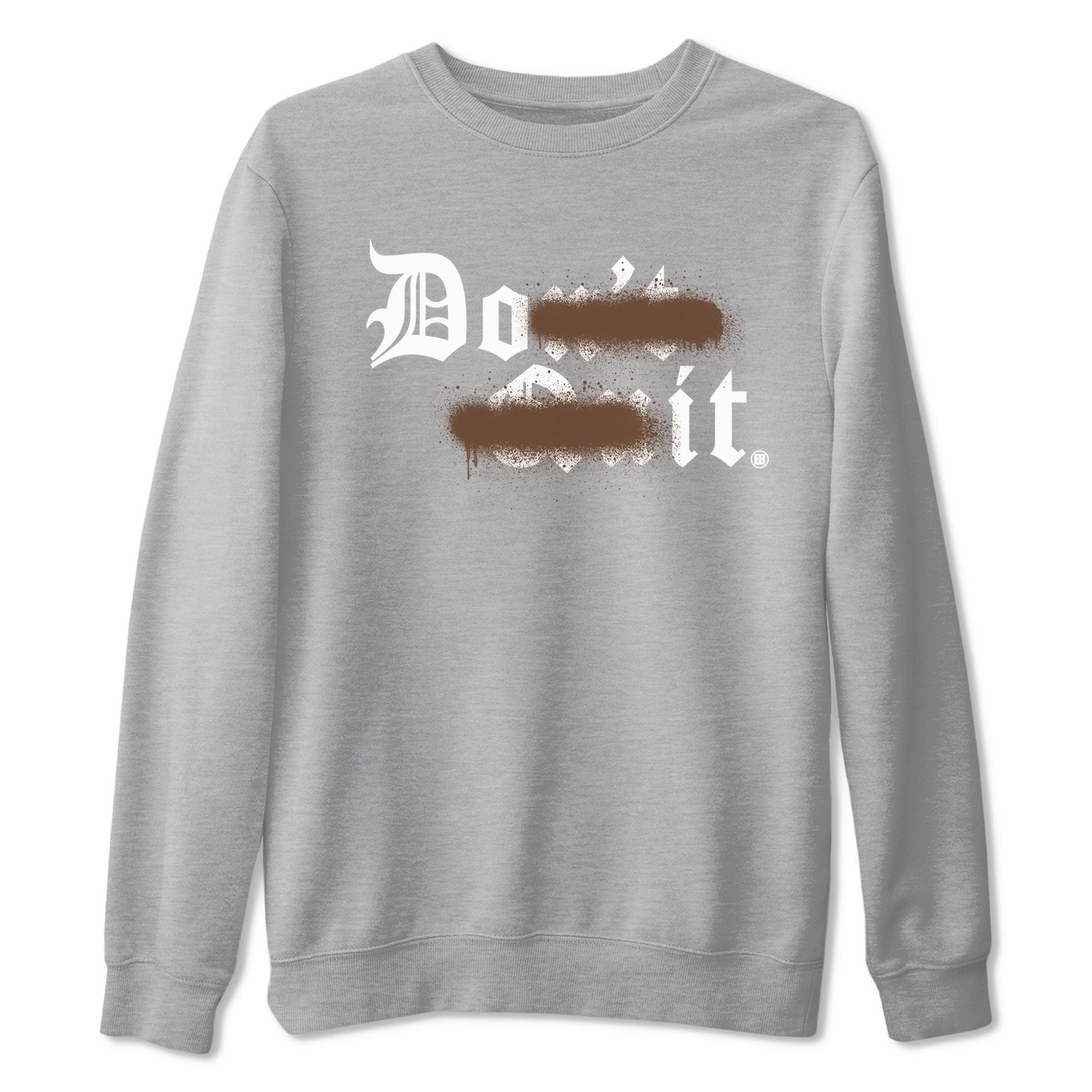 AF1 Chocolate shirt to match jordans Don't Quit Do It sneaker tees Air Force 1 Chocolate SNRT Sneaker Release Tees Cotton Sneaker Tee Heather Grey 2 T-Shirt