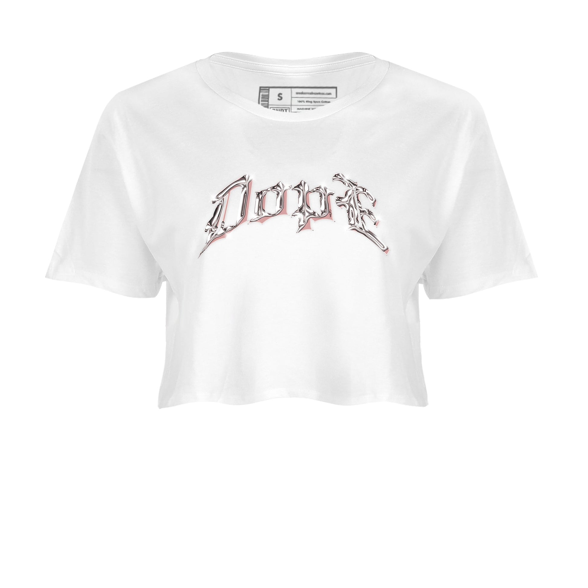 Dunk Rose Whisper shirt to match jordans Dope sneaker tees Nike Dunk LowRose Whisper SNRT Sneaker Release Tees White 2 Crop T-Shirt