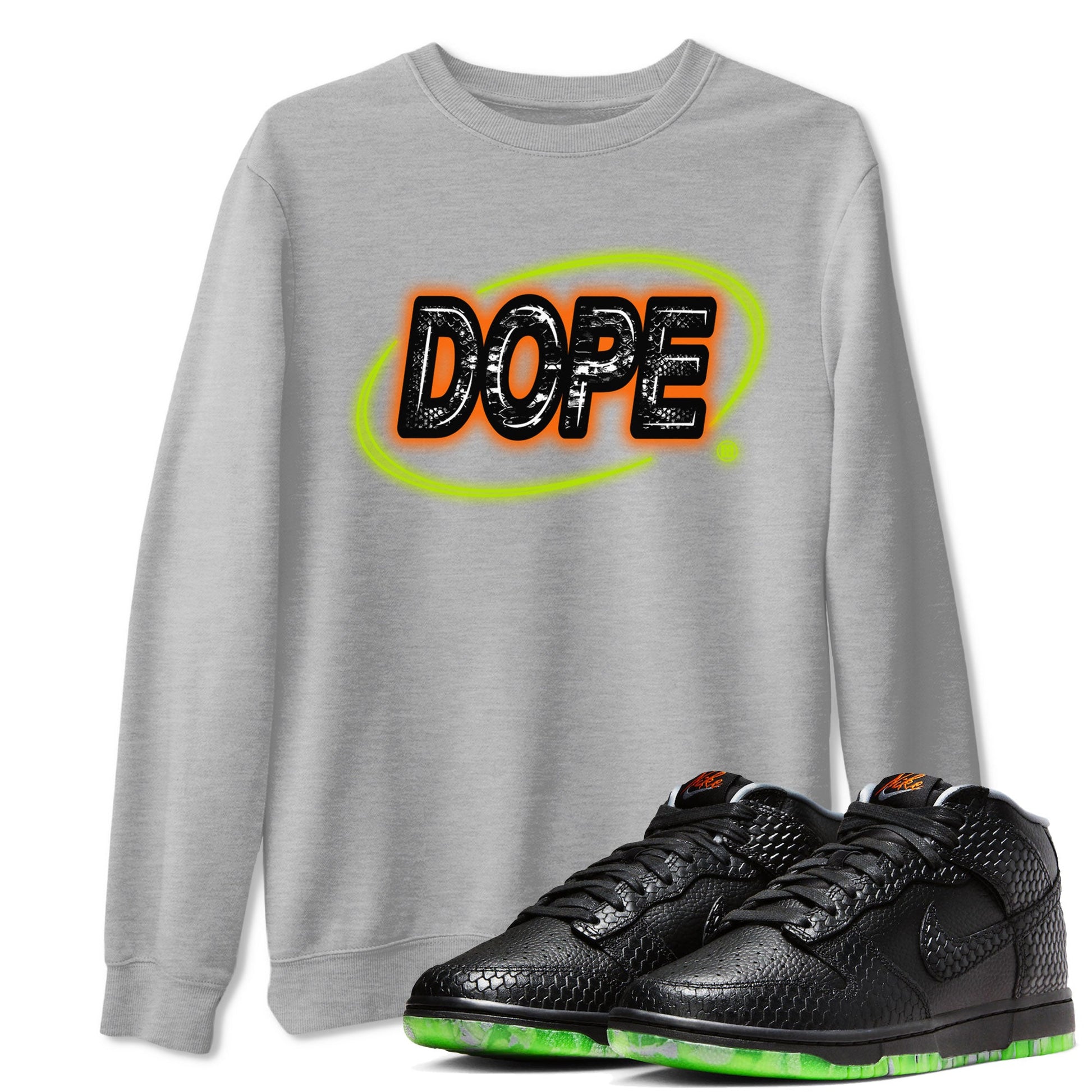 Nike Dunk Mid Halloween shirt to match jordans Dope Neon Sign sneaker tees Dunk Mid Halloween SNRT Sneaker Tees Unisex Heather Grey 1 T-Shirt