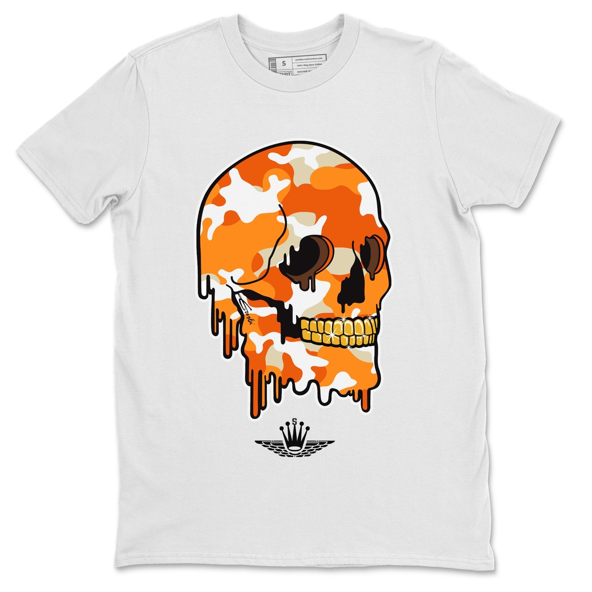 Jordan 1 Starfish unique Halloween sneaker tee Dripping Camo Skull Sneaker Tees Jordan 1 Starfish Sneaker Release Tees Unisex Shirts