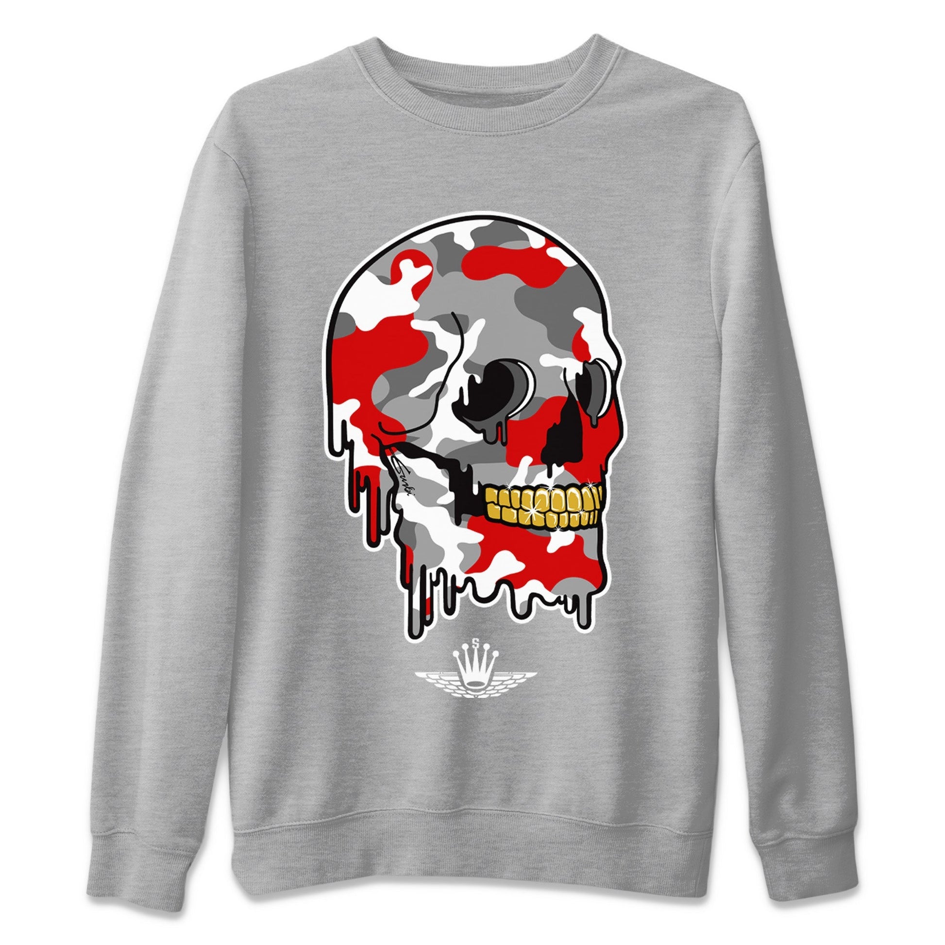 Jordan 9 Fire Red unique Halloween sneaker tee Dripping Camo Skull Sneaker Tees Jordan 9 Fire Red Sneaker Release Tees Unisex Shirts