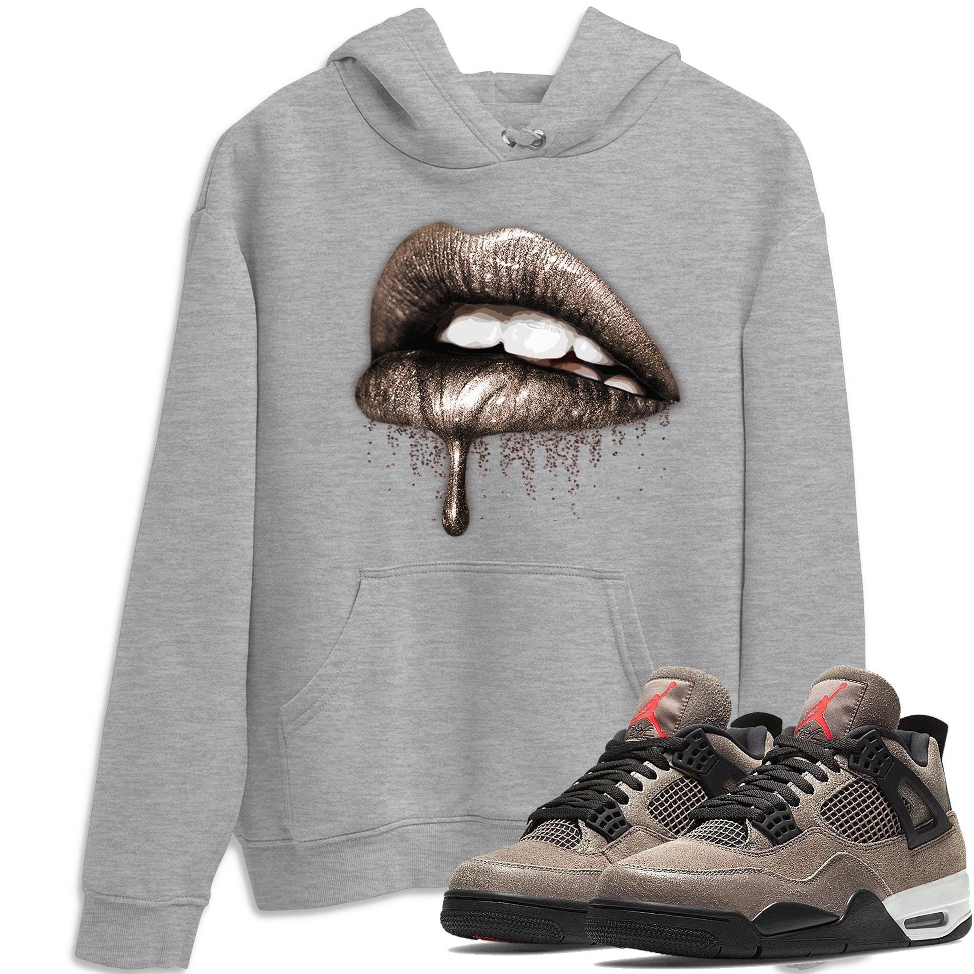 Jordan 4 Taupe Haze Sneaker Match Tees Dripping Lips Sneaker Tees Jordan 4 Taupe Haze Sneaker Release Tees Unisex Shirts