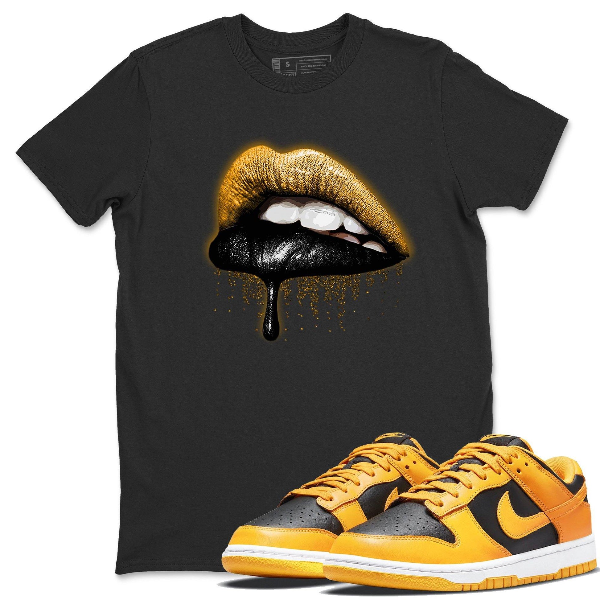 Dunk Championship Goldenrod Sneaker Match Tees Dripping Lips Sneaker Tees Dunk Championship Goldenrod Sneaker Release Tees Unisex Shirts