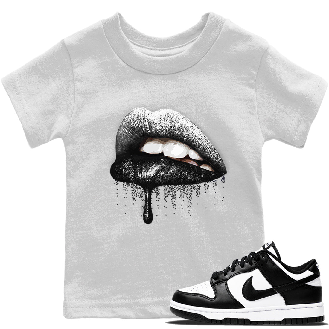 Dunk Panda Sneaker Match Tees Dripping Lips Sneaker Tees Dunk Panda Sneaker Release Tees Kids Shirts