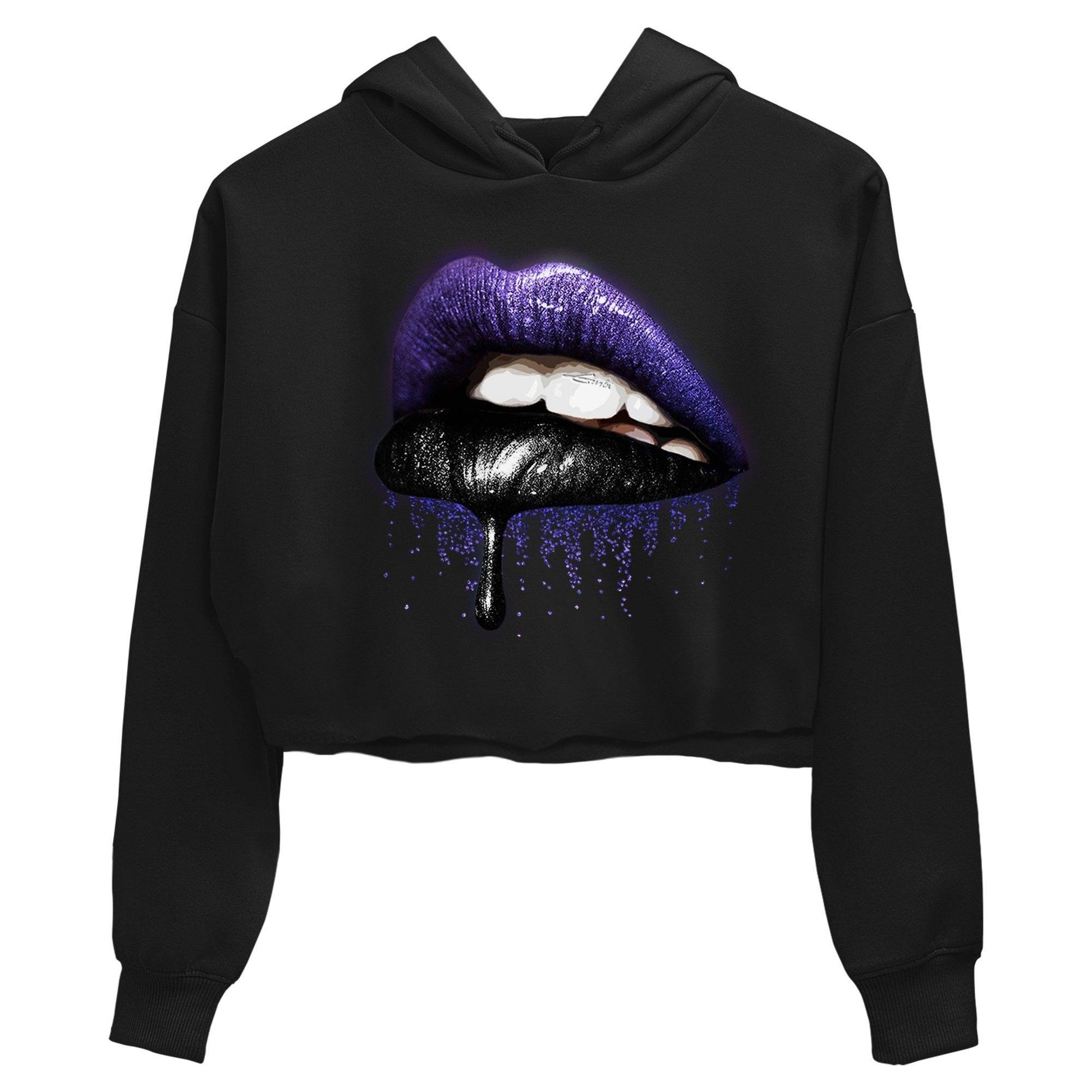 Jordan 13 Court Purple Sneaker Match Tees Dripping Lips Sneaker Tees Jordan 13 Court Purple Sneaker Release Tees Women's Shirts
