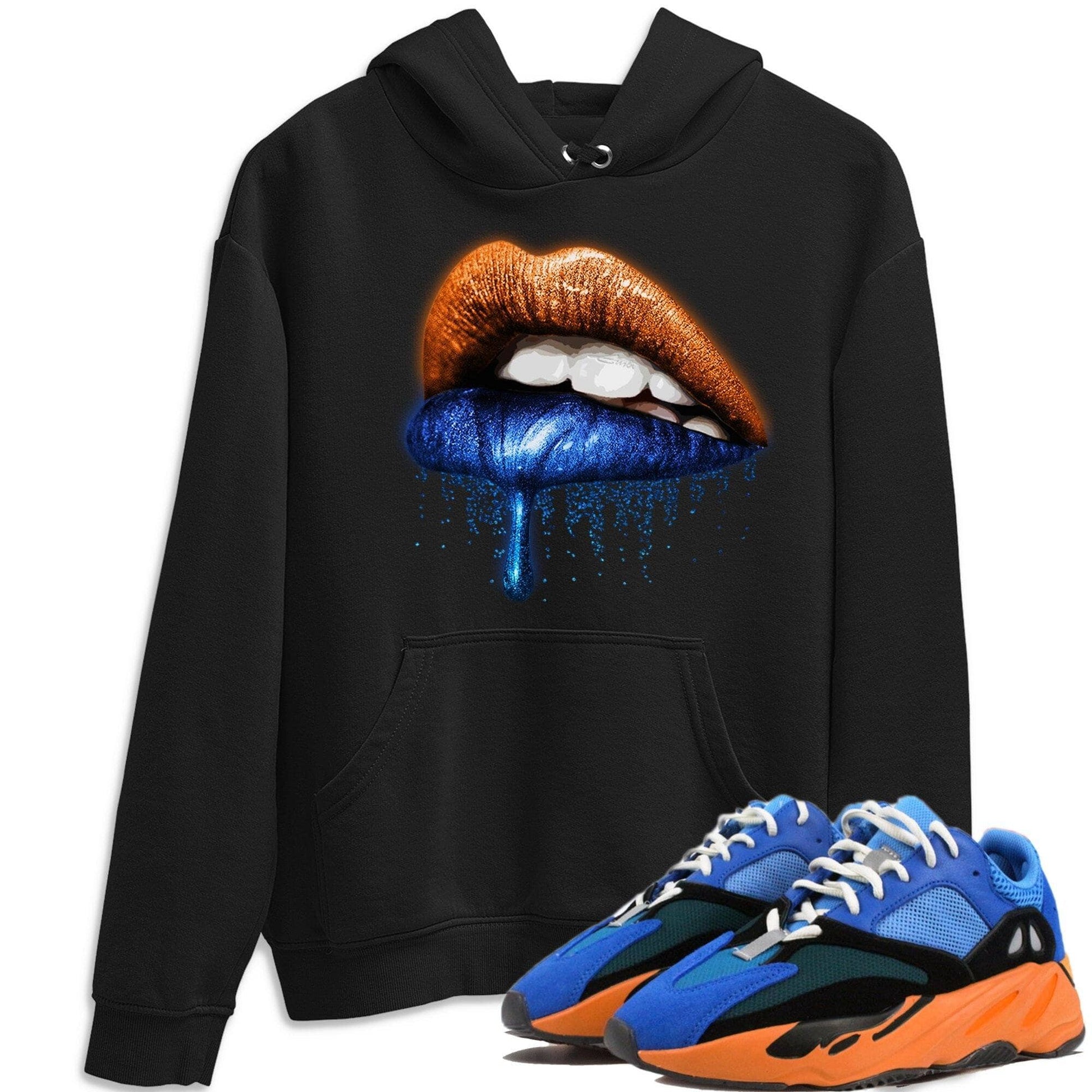 Yeezy 700 Bright Blue Sneaker Match Tees Dripping Lips Sneaker Tees Yeezy 700 Bright Blue Sneaker Release Tees Unisex Shirts