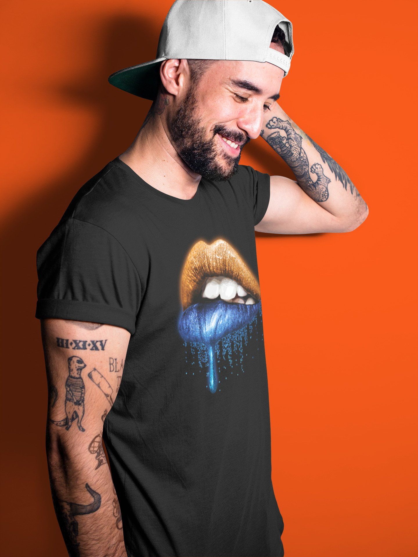Yeezy 700 Bright Blue Sneaker Match Tees Dripping Lips Sneaker Tees Yeezy 700 Bright Blue Sneaker Release Tees Unisex Shirts