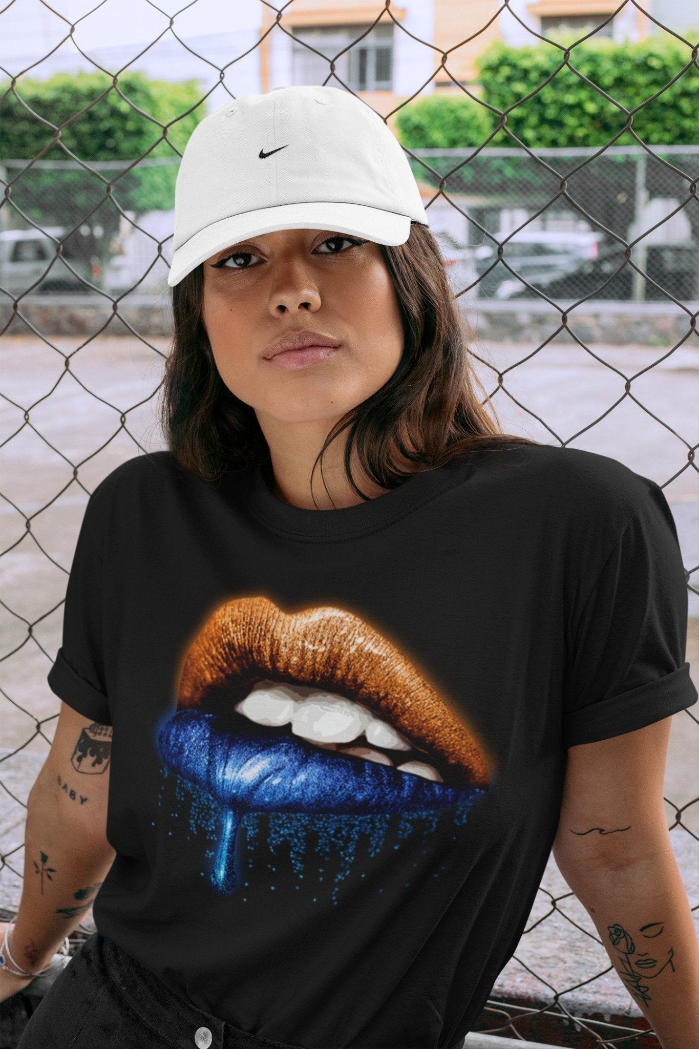 Yeezy 700 Bright Blue Sneaker Match Tees Dripping Lips Sneaker Tees Yeezy 700 Bright Blue Sneaker Release Tees Unisex Shirts