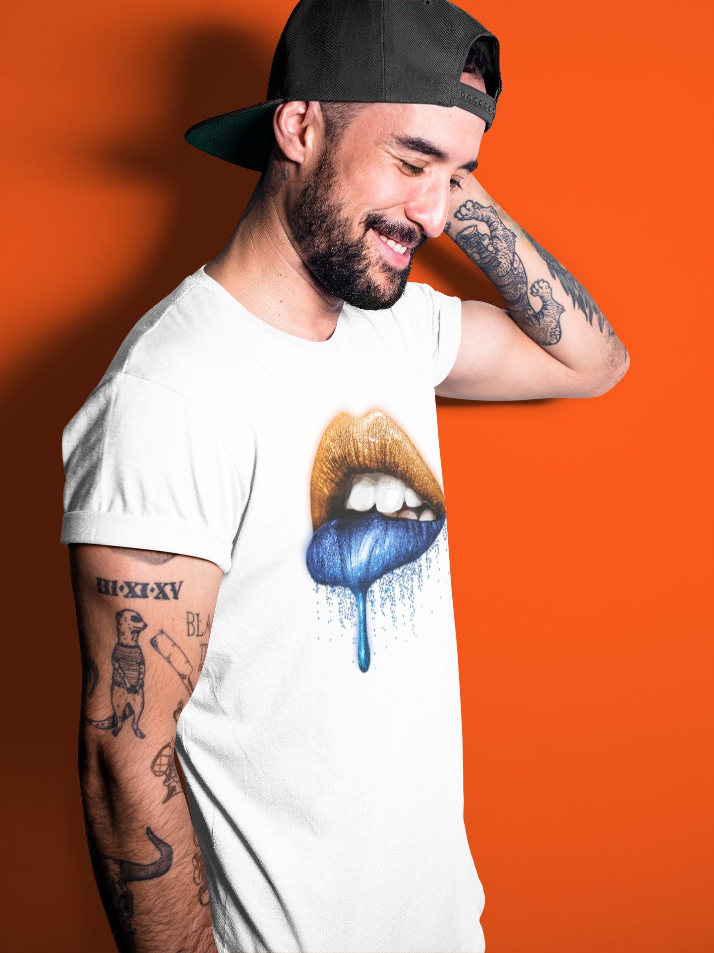 Yeezy 700 Bright Blue Sneaker Match Tees Dripping Lips Sneaker Tees Yeezy 700 Bright Blue Sneaker Release Tees Unisex Shirts