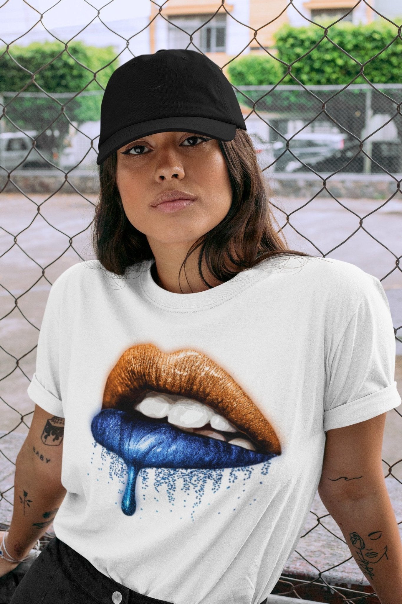 Yeezy 700 Bright Blue Sneaker Match Tees Dripping Lips Sneaker Tees Yeezy 700 Bright Blue Sneaker Release Tees Unisex Shirts