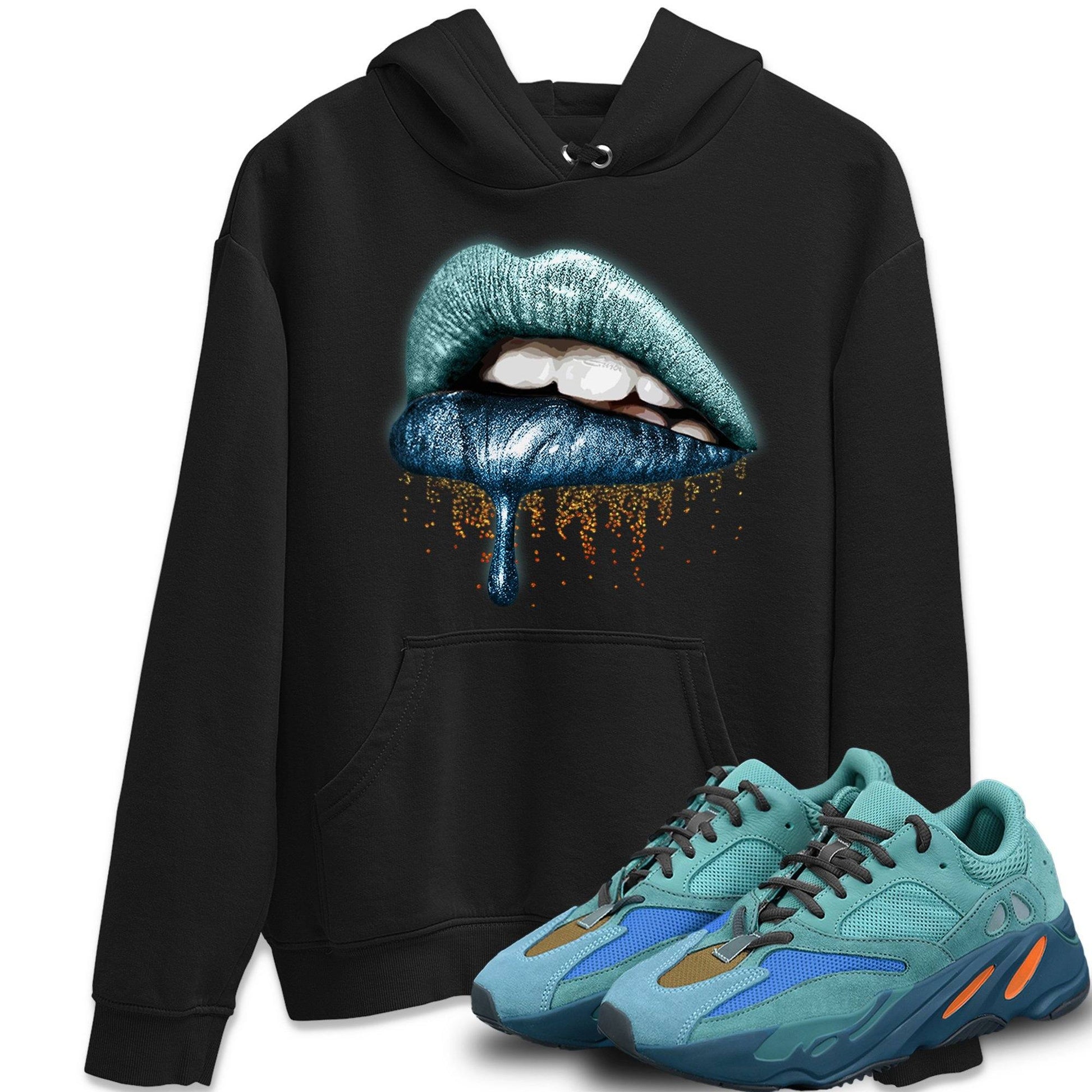 Yeezy 700 Faded Azure Sneaker Match Tees Dripping Lips Sneaker Tees Yeezy 700 Faded Azure Sneaker Release Tees Unisex Shirts