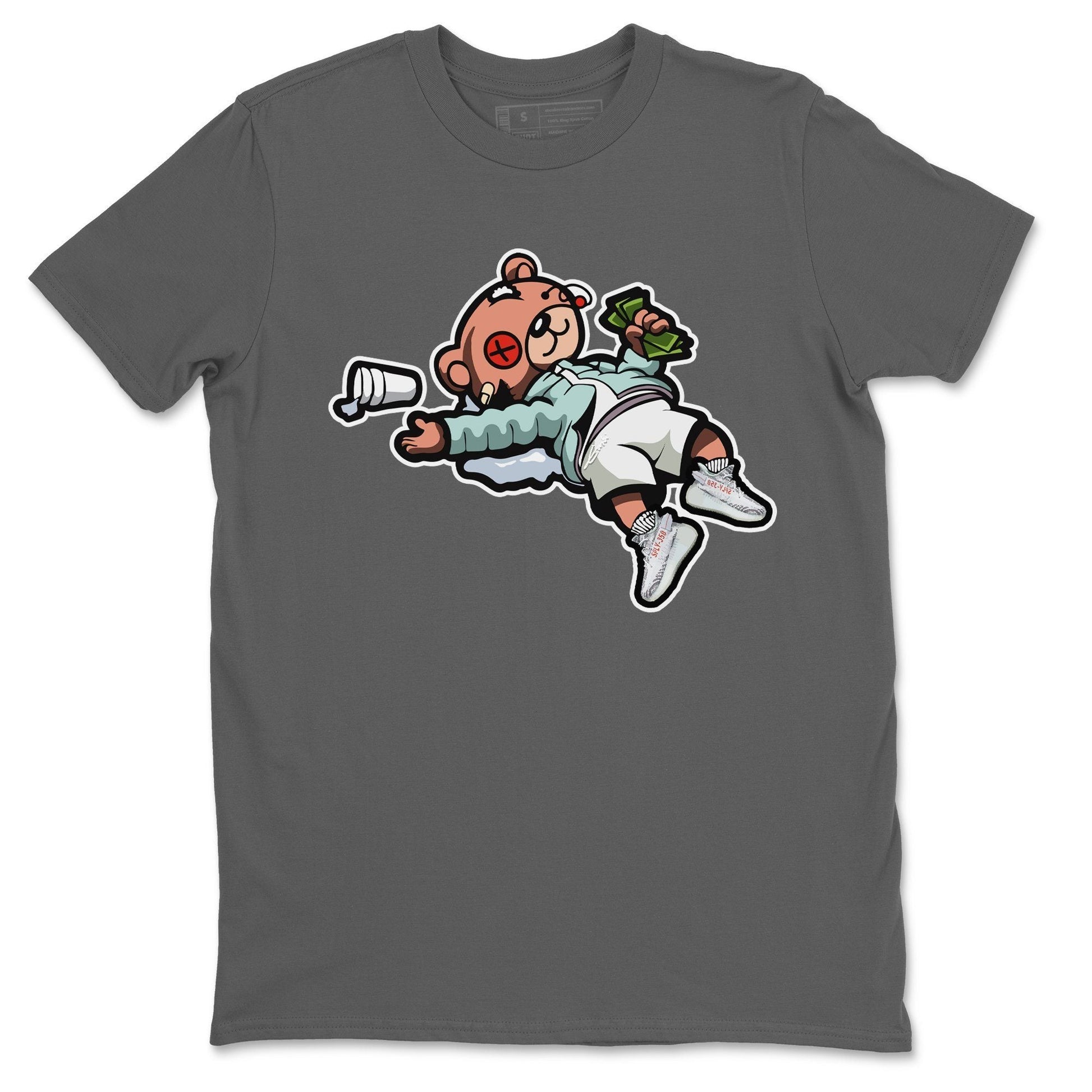 Yeezy 350 Blue Tint Sneaker Match Tees Drunk Teddy Bear Sneaker Tees Yeezy 350 Blue Tint Sneaker Release Tees Unisex Shirts