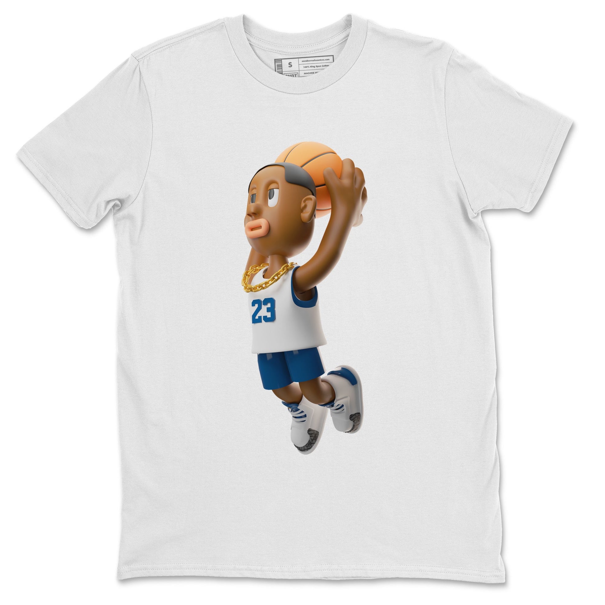 Air Jordan 3 Wizards Sneaker Match Tees Dunkshot Boy Sneaker Tees AJ3 NBA Wizards Sneaker Release Tees Unisex Shirts White 2