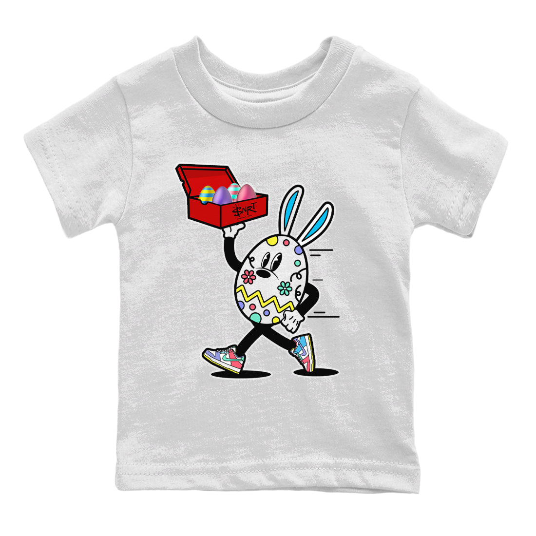 Dunk Easter Candy Sneaker Match Tees Easter Egg Hunter Sneaker Tees Holiday Easter T-Shirt Sneaker Release Tees Kids Shirts White 2