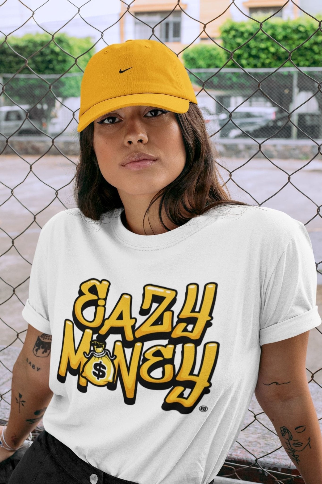 Jordan 1 Yellow Toe Sneaker Match Tees Easy Money Sneaker Tees Jordan 1 Yellow Toe Sneaker Release Tees Unisex Shirts