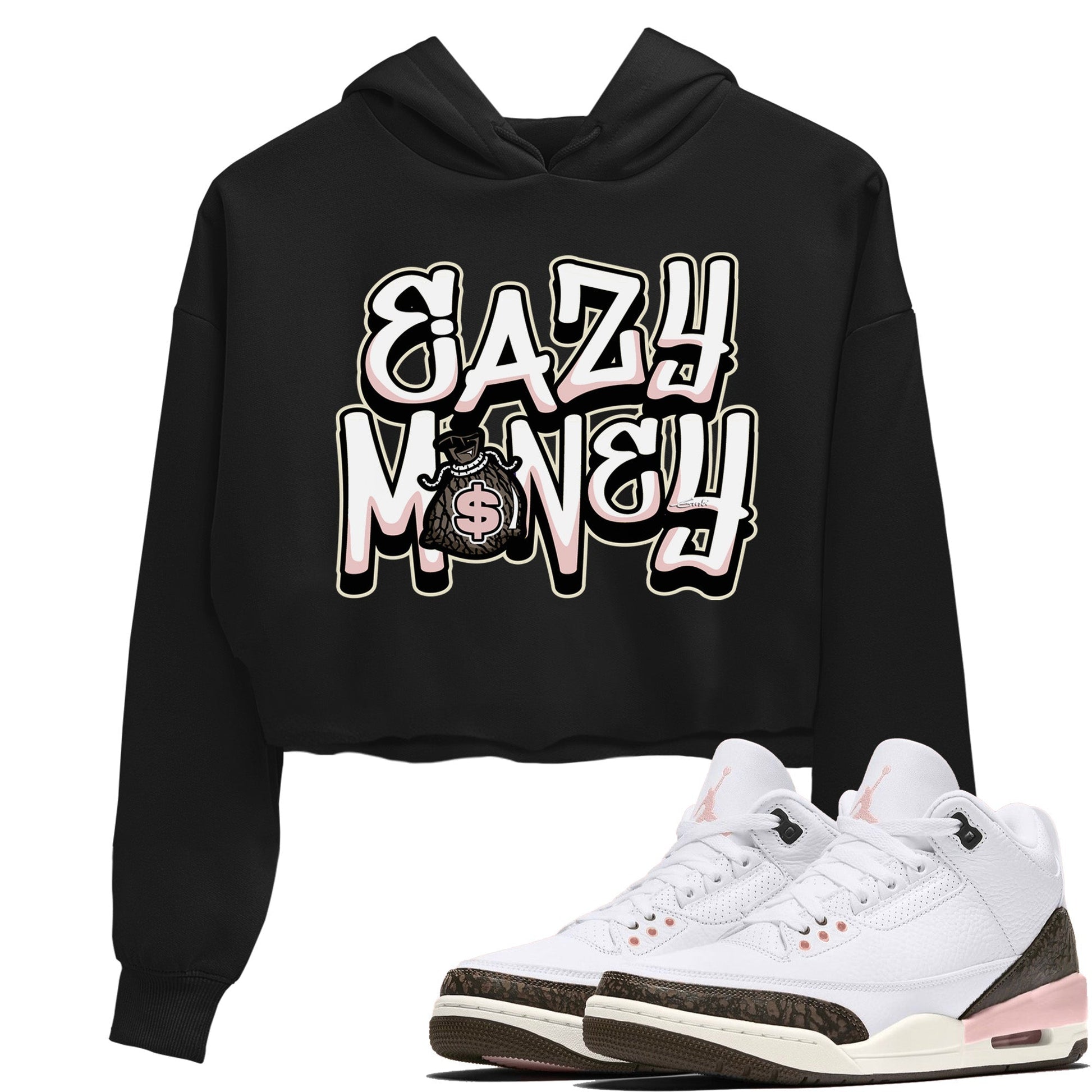 Jordan 3 Atmosphere Sneaker Match Tees Easy Money Sneaker Tees Jordan 3 Atmosphere Sneaker Release Tees Women's Shirts