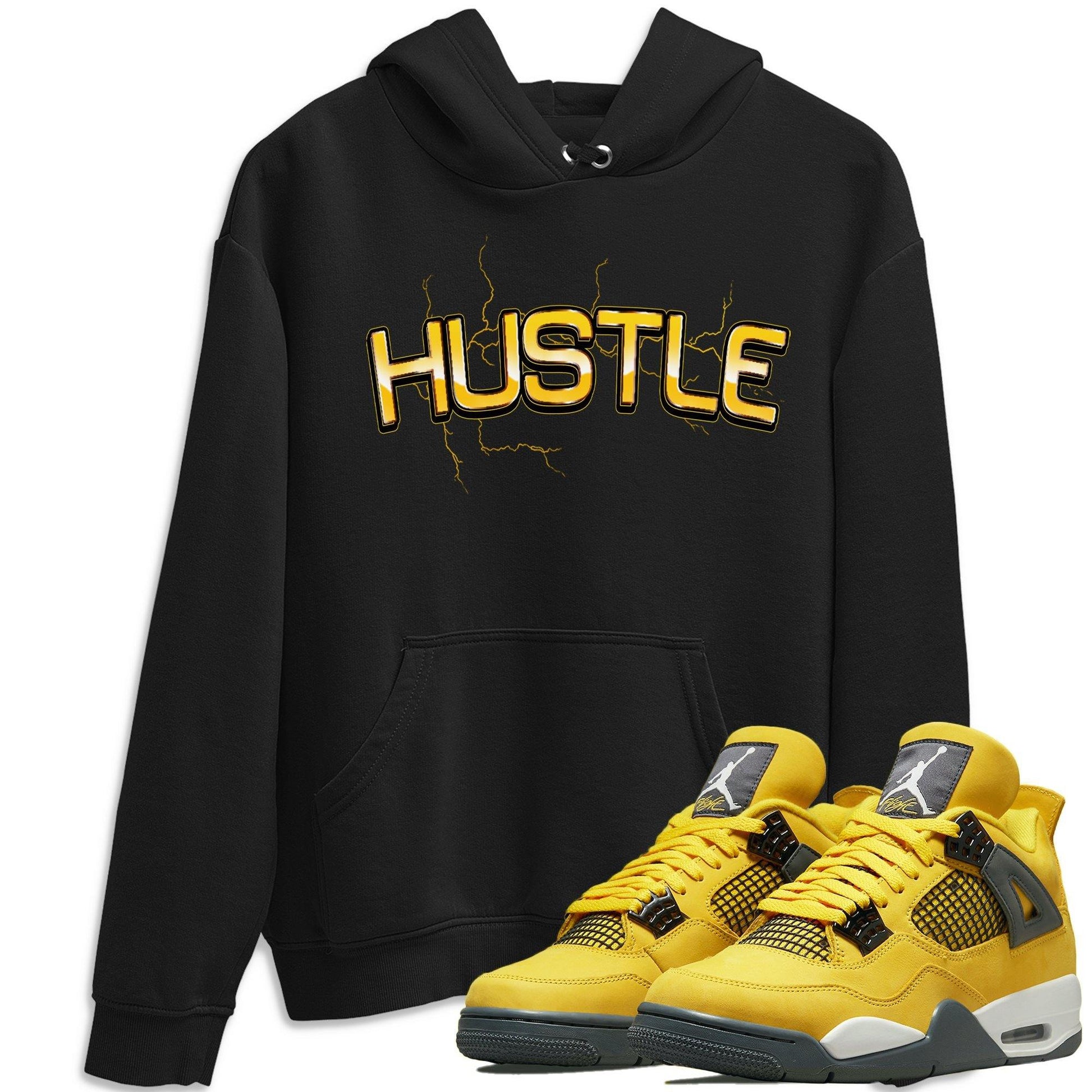 Jordan 4 Lightning Sneaker Match Tees Electric Hustle Sneaker Tees Jordan 4 Lightning Sneaker Release Tees Unisex Shirts