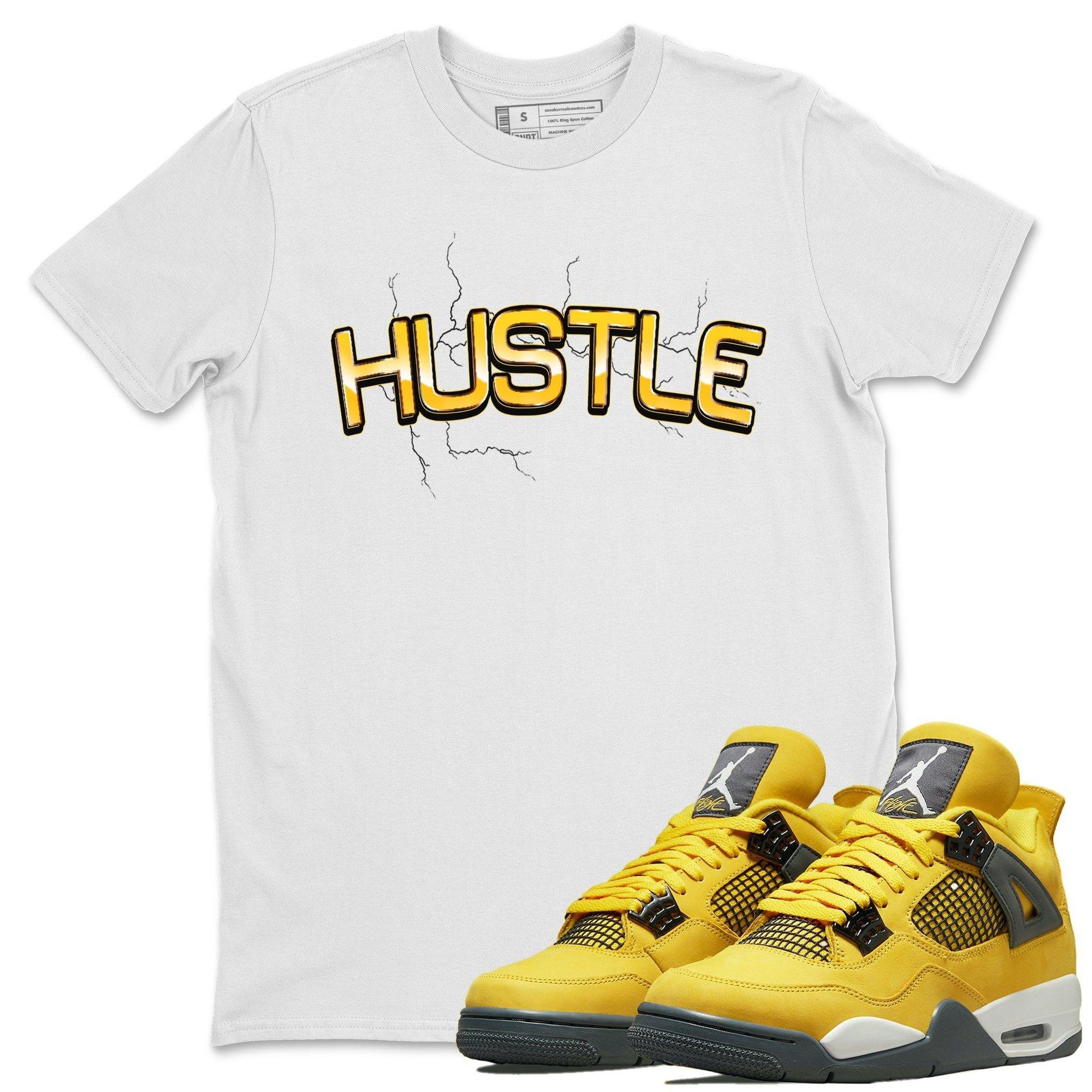 Jordan 4 Lightning Sneaker Match Tees Electric Hustle Sneaker Tees Jordan 4 Lightning Sneaker Release Tees Unisex Shirts