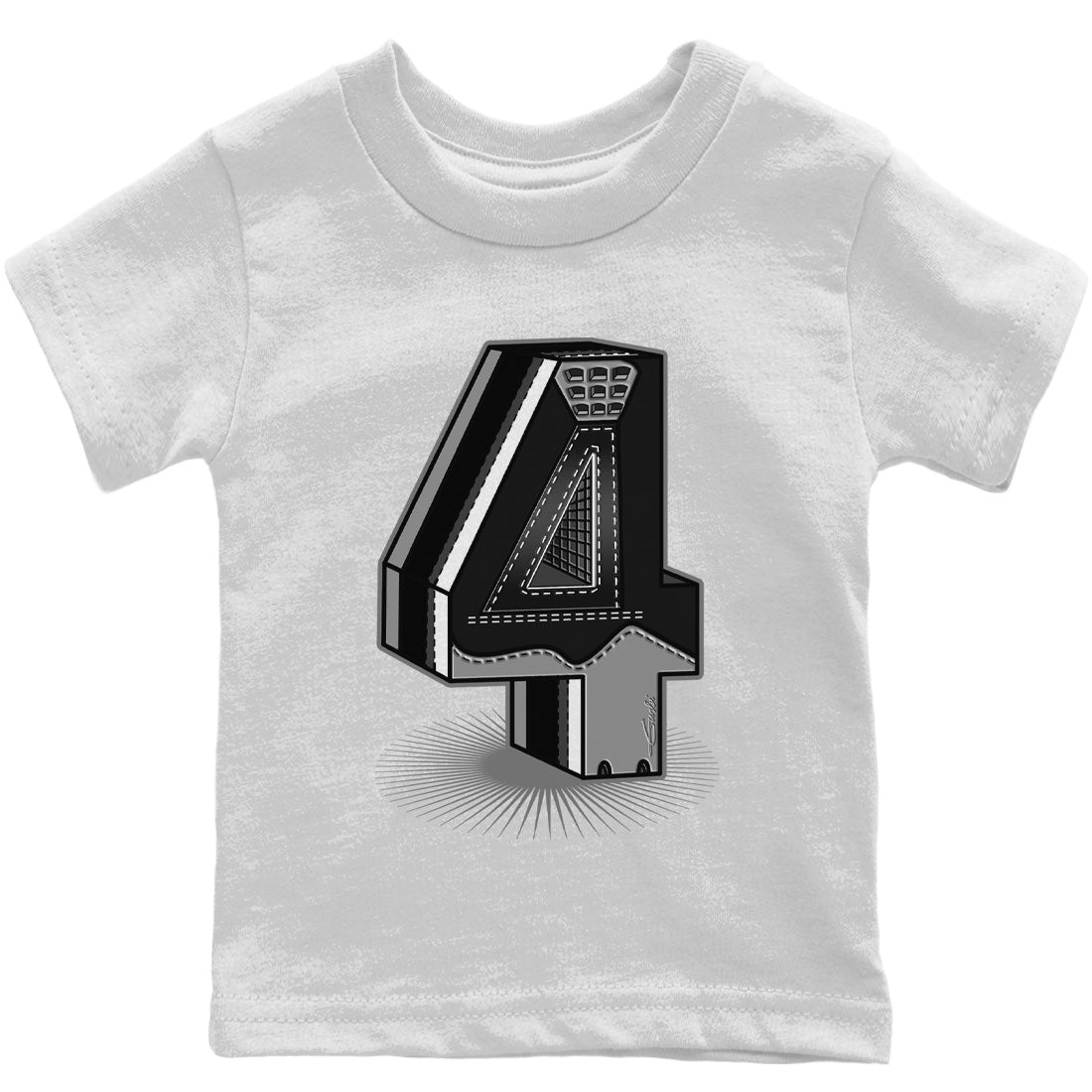 Jordan 4 Black Canvas Sneaker Match Tees Four Statue Sneaker Tees Jordan 4 Black Canvas Sneaker Release Tees Kids Shirts