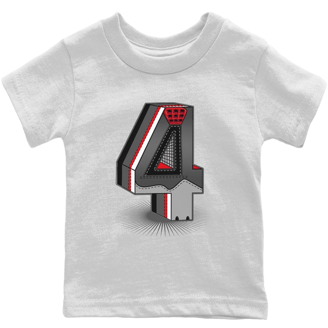 Jordan 4 Infrared Sneaker Match Tees Four Statue Sneaker Tees Jordan 4 Infrared Sneaker Release Tees Kids Shirts