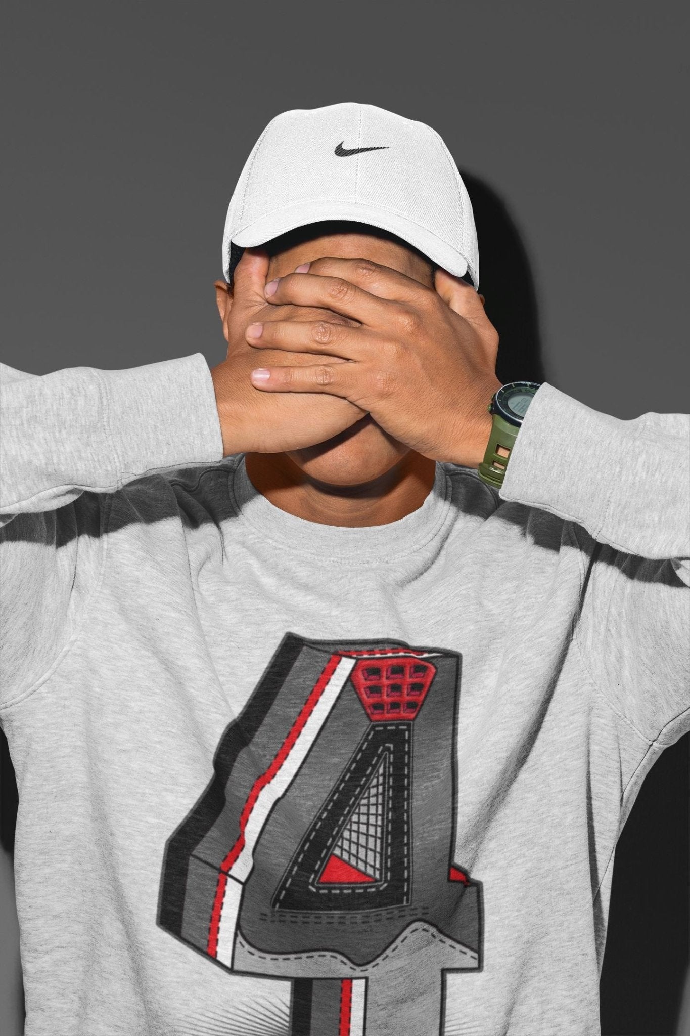 Jordan 4 Infrared Sneaker Match Tees Four Statue Sneaker Tees Jordan 4 Infrared Sneaker Release Tees Unisex Shirts