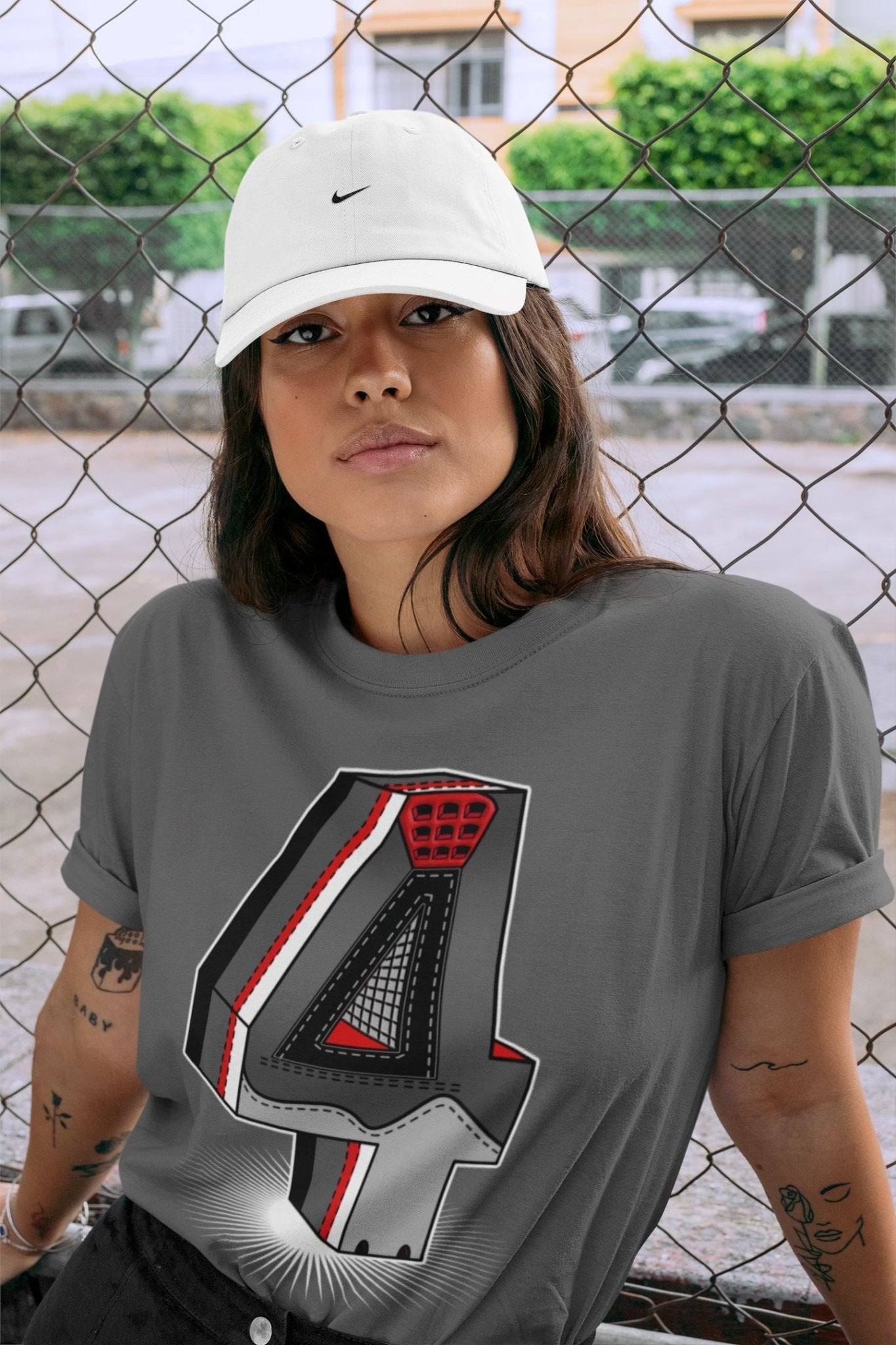 Jordan 4 Infrared Sneaker Match Tees Four Statue Sneaker Tees Jordan 4 Infrared Sneaker Release Tees Unisex Shirts