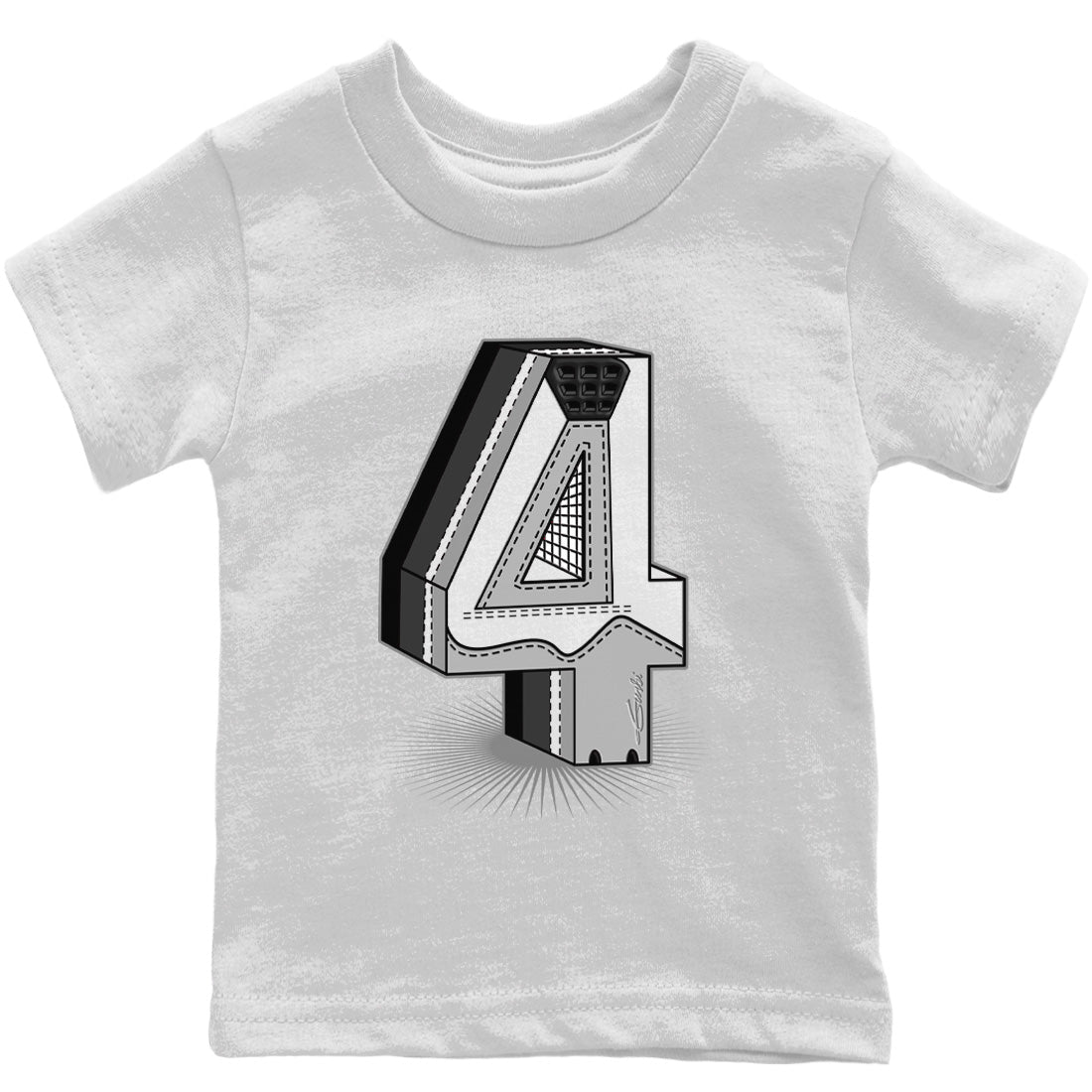 Jordan 4 Military Black Sneaker Match Tees Four Statue Sneaker Tees Jordan 4 Military Black Sneaker Release Tees Kids Shirts