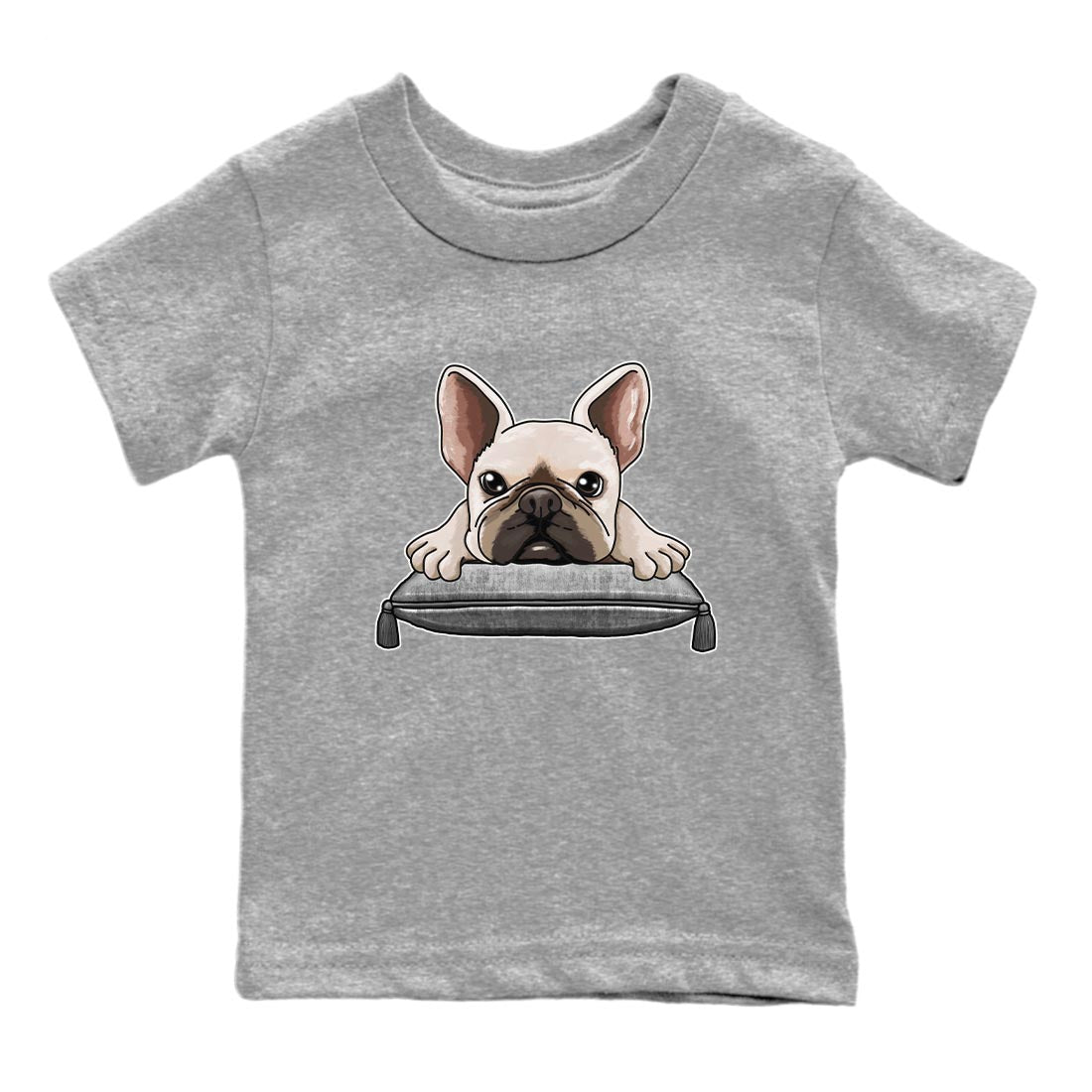 AJ4 Frozen Moments shirt to match jordans French Bulldog sneaker tees Crew Neck AJ4 Frozen Moments SNRT Sneaker Release Tees Baby Toddler Heather Grey 2 T-Shirt