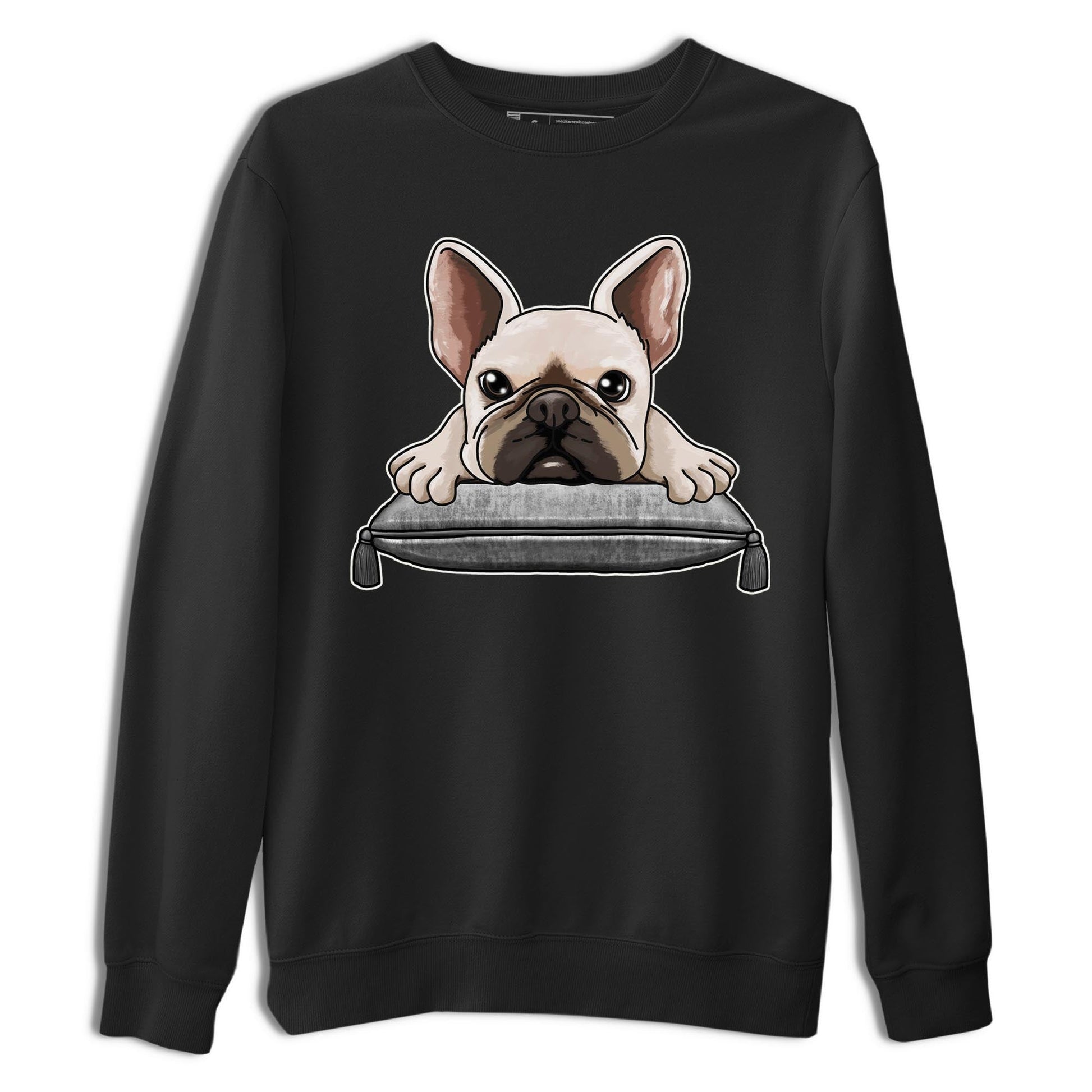 AJ4 Frozen Moments shirt to match jordans French Bulldog sneaker tees Crew Neck AJ4 Frozen Moments SNRT Sneaker Release Tees Unisex Casual Shirts Black 2 T-Shirt