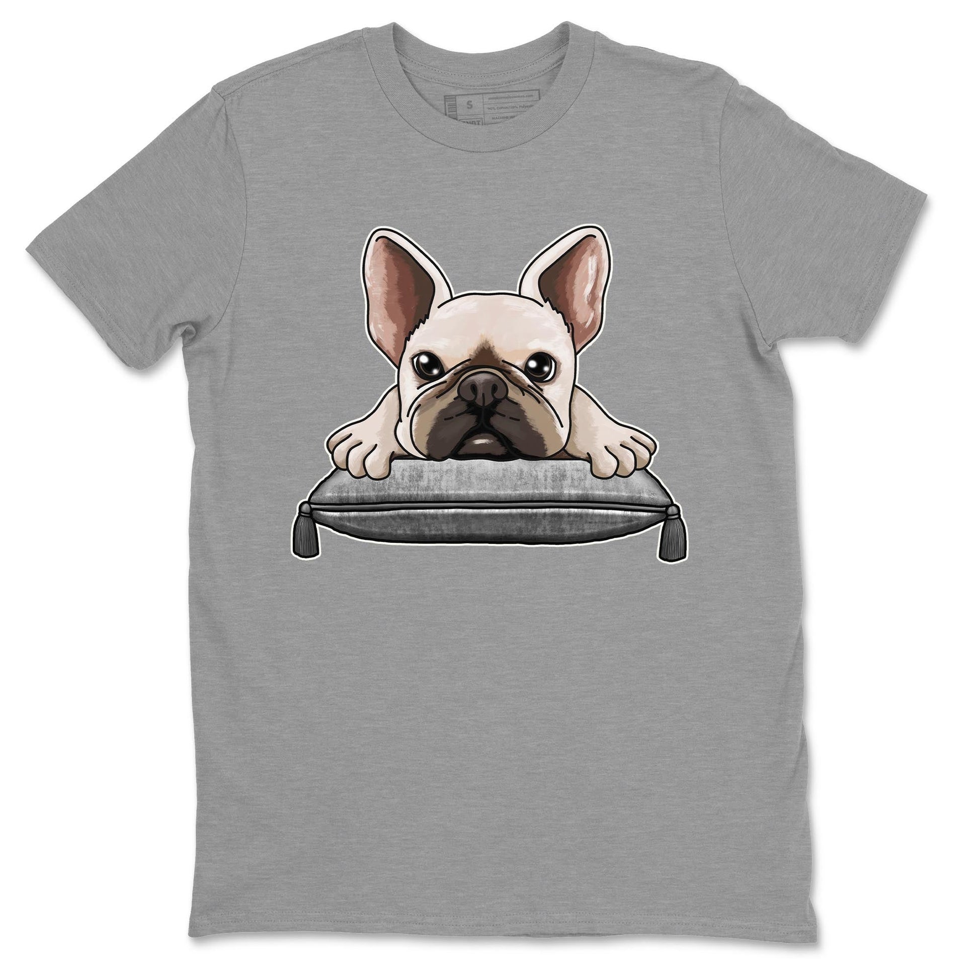 AJ4 Frozen Moments shirt to match jordans French Bulldog sneaker tees Crew Neck AJ4 Frozen Moments SNRT Sneaker Release Tees Unisex Casual Shirts Heather Grey 2 T-Shirt