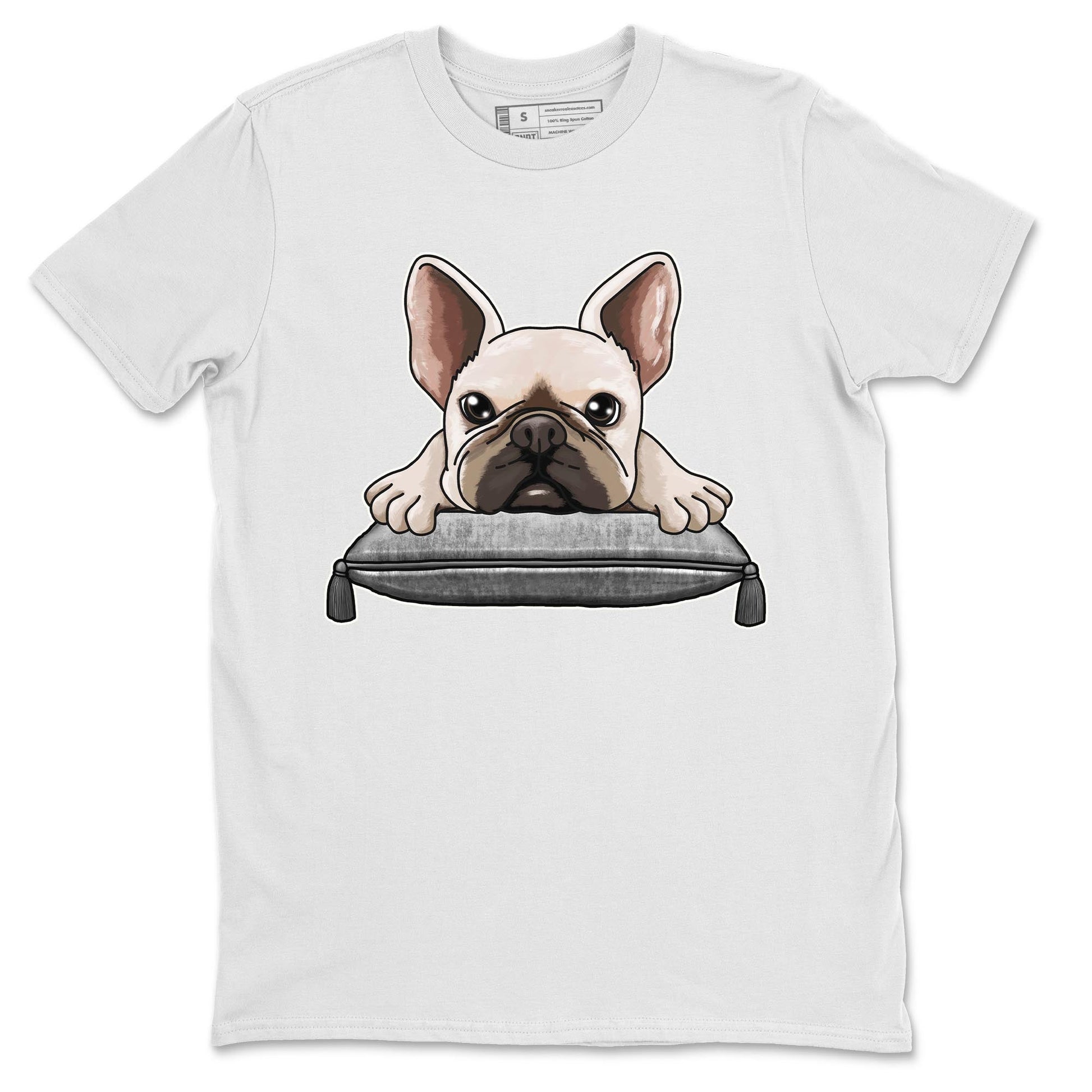 AJ4 Frozen Moments shirt to match jordans French Bulldog sneaker tees Crew Neck AJ4 Frozen Moments SNRT Sneaker Release Tees Unisex Casual Shirts White 2 T-Shirt