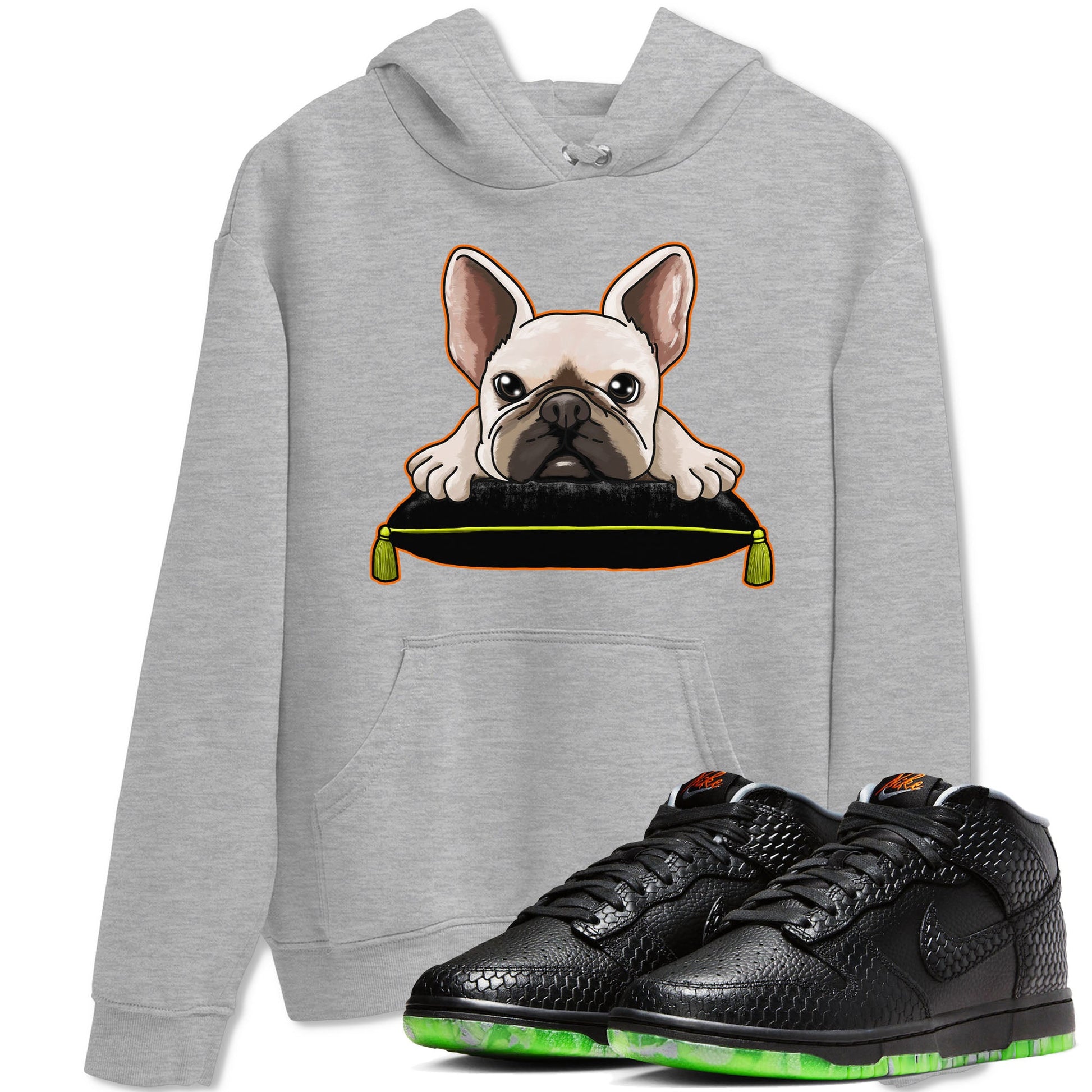 Dunk Mid Premium shirt to match jordans French Bulldog sneaker tees Dunk Mid Halloween SNRT Sneaker Tees Sneaker Matching Clothing Brand Unisex Sneaker Tee Heather Grey 1 T-Shirt