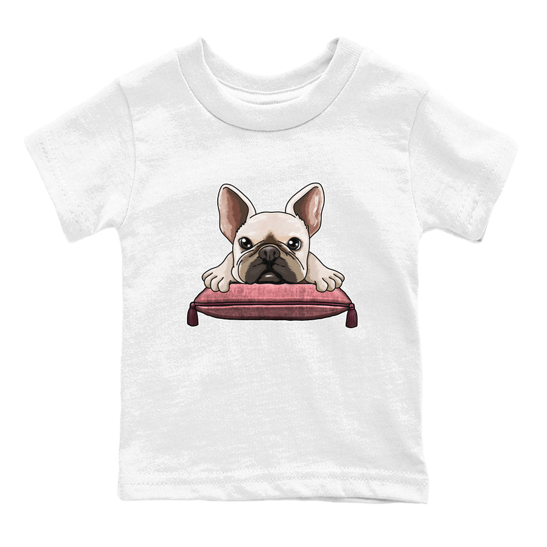 Dunk Valentine's Day shirt to match jordans French Bulldog sneaker tees Dunks Valentine's Day SNRT sneaker release tees baby toddler White 2 cotton Shirt