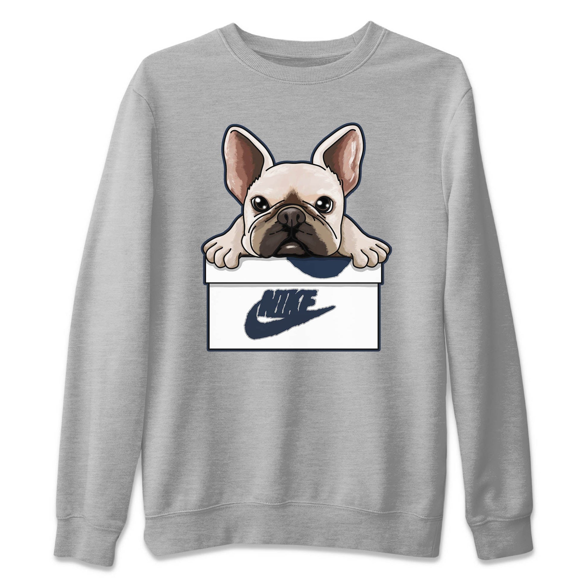 Jordan 4 Midnight Navy Sneaker Match Tees French Bulldog Sneaker Tees Jordan 4 Midnight Navy Sneaker Release Tees Unisex Shirts