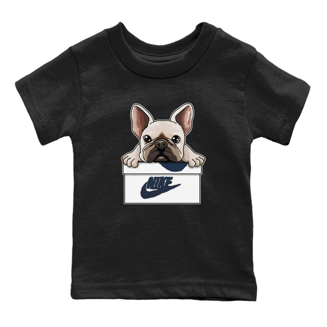 Jordan 4 Midnight Navy Sneaker Match Tees French Bulldog Sneaker Tees Jordan 4 Midnight Navy Sneaker Release Tees Kids Shirts