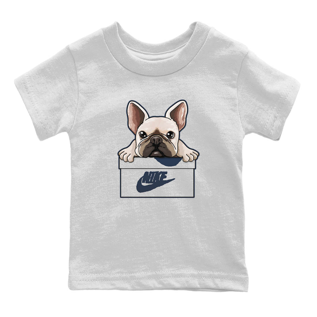 Jordan 4 Midnight Navy Sneaker Match Tees French Bulldog Sneaker Tees Jordan 4 Midnight Navy Sneaker Release Tees Kids Shirts
