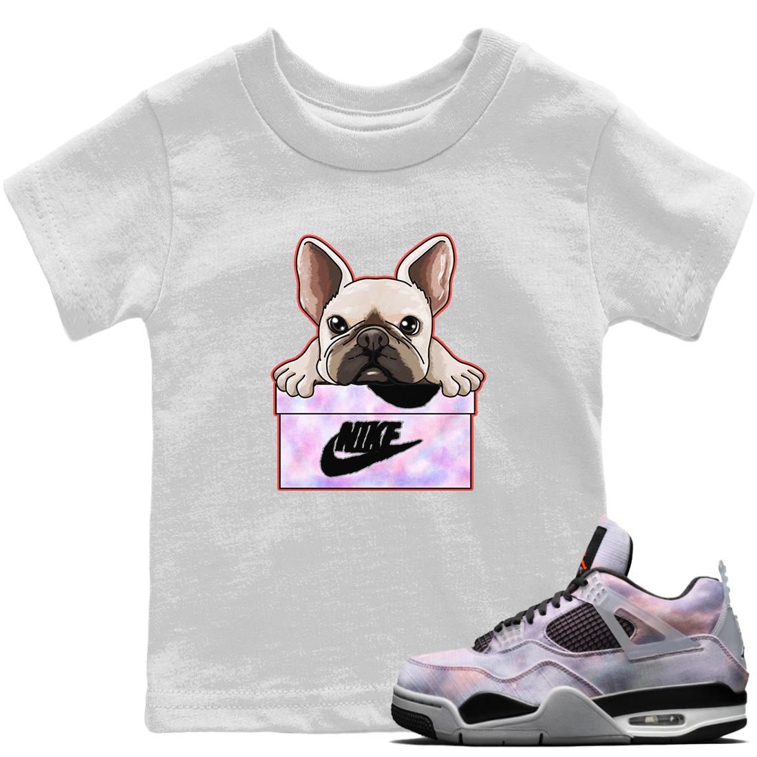 Jordan 4 Zen Master Sneaker Match Tees French Bulldog Sneaker Tees Jordan 4 Zen Master Sneaker Release Tees Kids Shirts