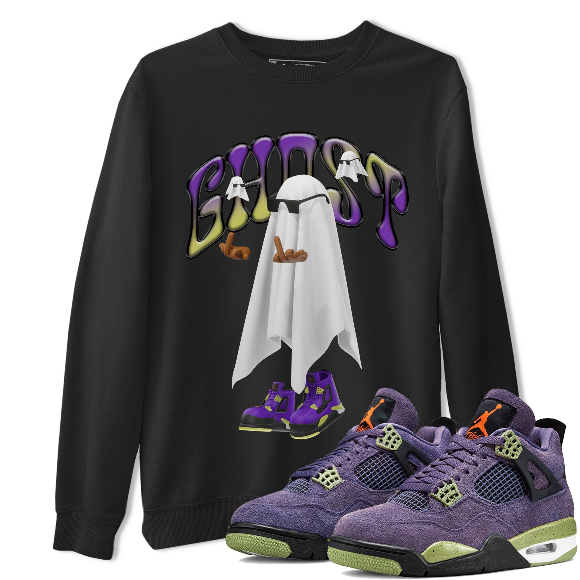 Air Jordan 4 Canyon shirt to match jordans Ghost Gang sneaker tees Air Jordan 4 Canyon SNRT Sneaker Release Tees Unisex Black 1 T-Shirt