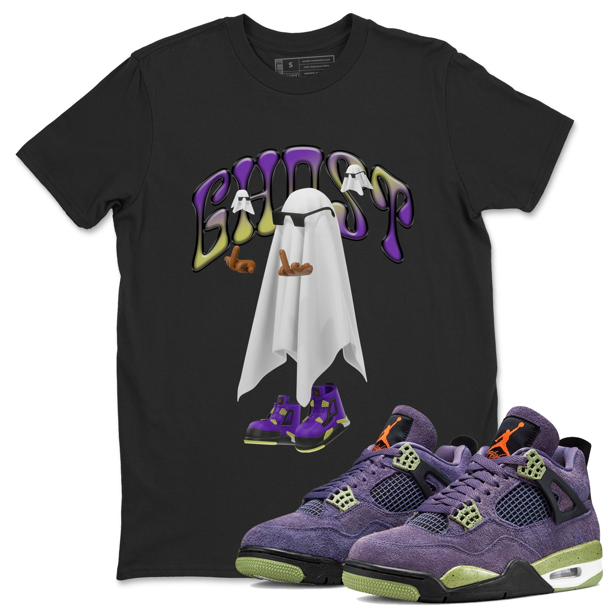 Air Jordan 4 Canyon shirt to match jordans Ghost Gang sneaker tees Air Jordan 4 Canyon SNRT Sneaker Release Tees Unisex Black 1 T-Shirt