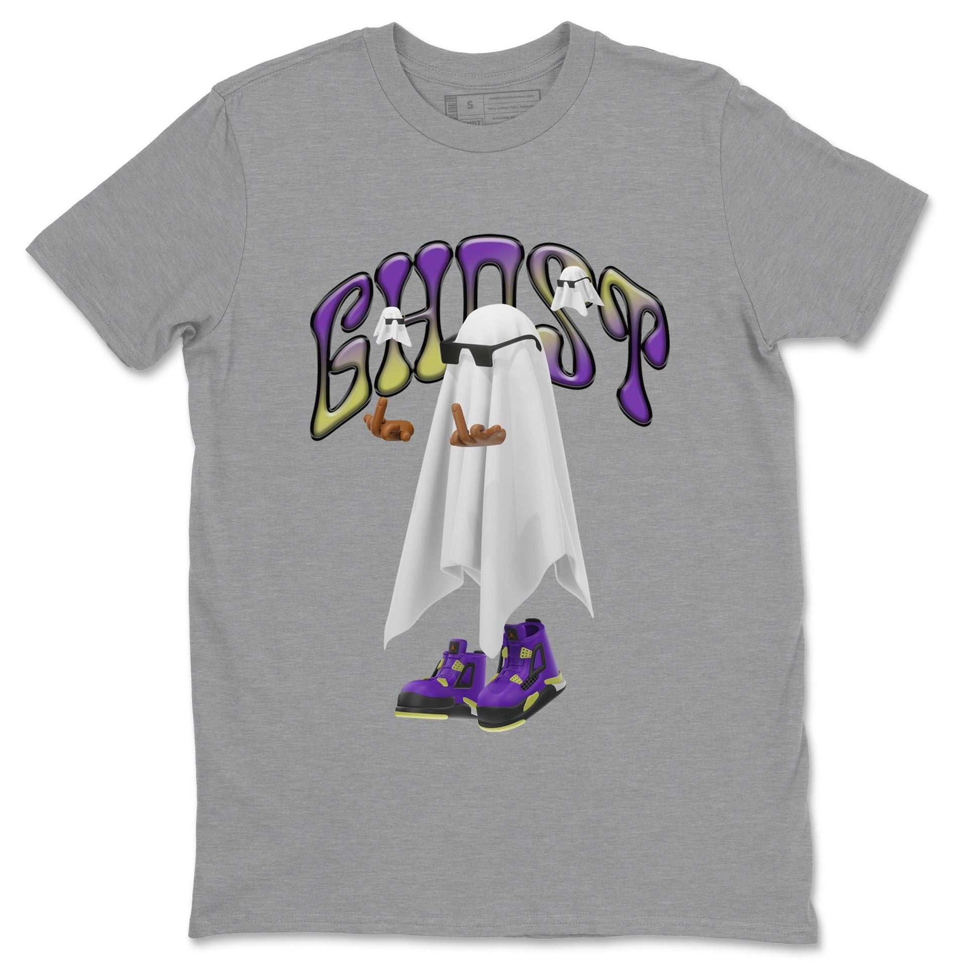 Air Jordan 4 Canyon shirt to match jordans Ghost Gang sneaker tees Air Jordan 4 Canyon SNRT Sneaker Release Tees Unisex Heather Grey 2 T-Shirt