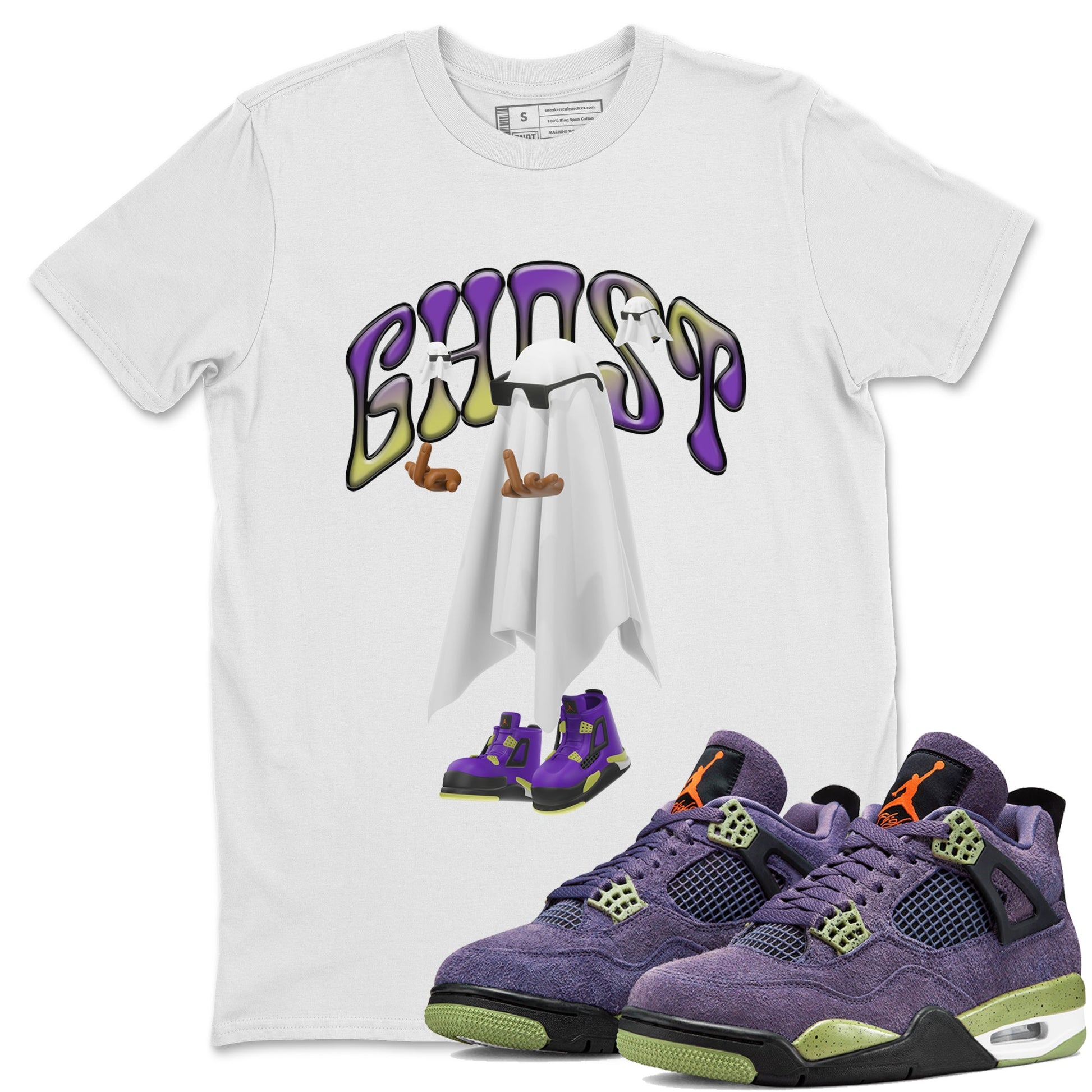 Air Jordan 4 Canyon shirt to match jordans Ghost Gang sneaker tees Air Jordan 4 Canyon SNRT Sneaker Release Tees Unisex White 1 T-Shirt