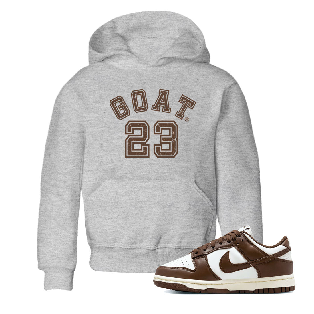 Dunk Low WMNS Cacao Wow sneaker shirt to match jordans Goat 23 sneaker tees Dunk Cacao Wow SNRT Sneaker Release Tees Baby Toddler Heather Grey 1 T-Shirt