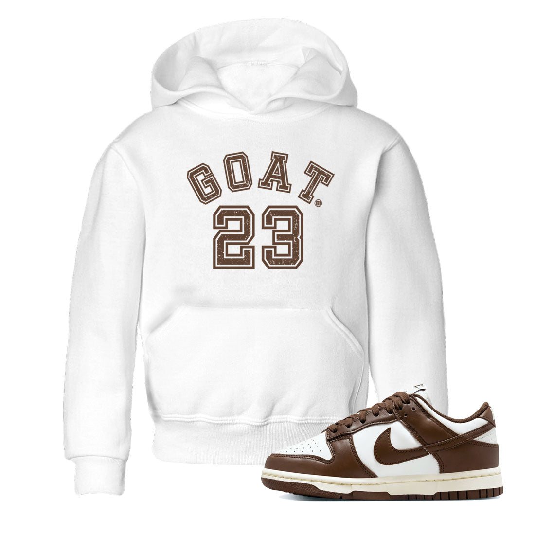 Dunk Low WMNS Cacao Wow sneaker shirt to match jordans Goat 23 sneaker tees Dunk Cacao Wow SNRT Sneaker Release Tees Baby Toddler White 1 T-Shirt