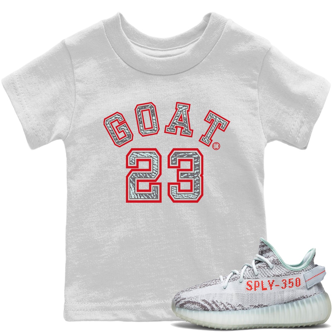 Yeezy 350 Blue Tint Sneaker Match Tees Goat 23 Sneaker Tees Yeezy 350 Blue Tint Sneaker Release Tees Kids Shirts