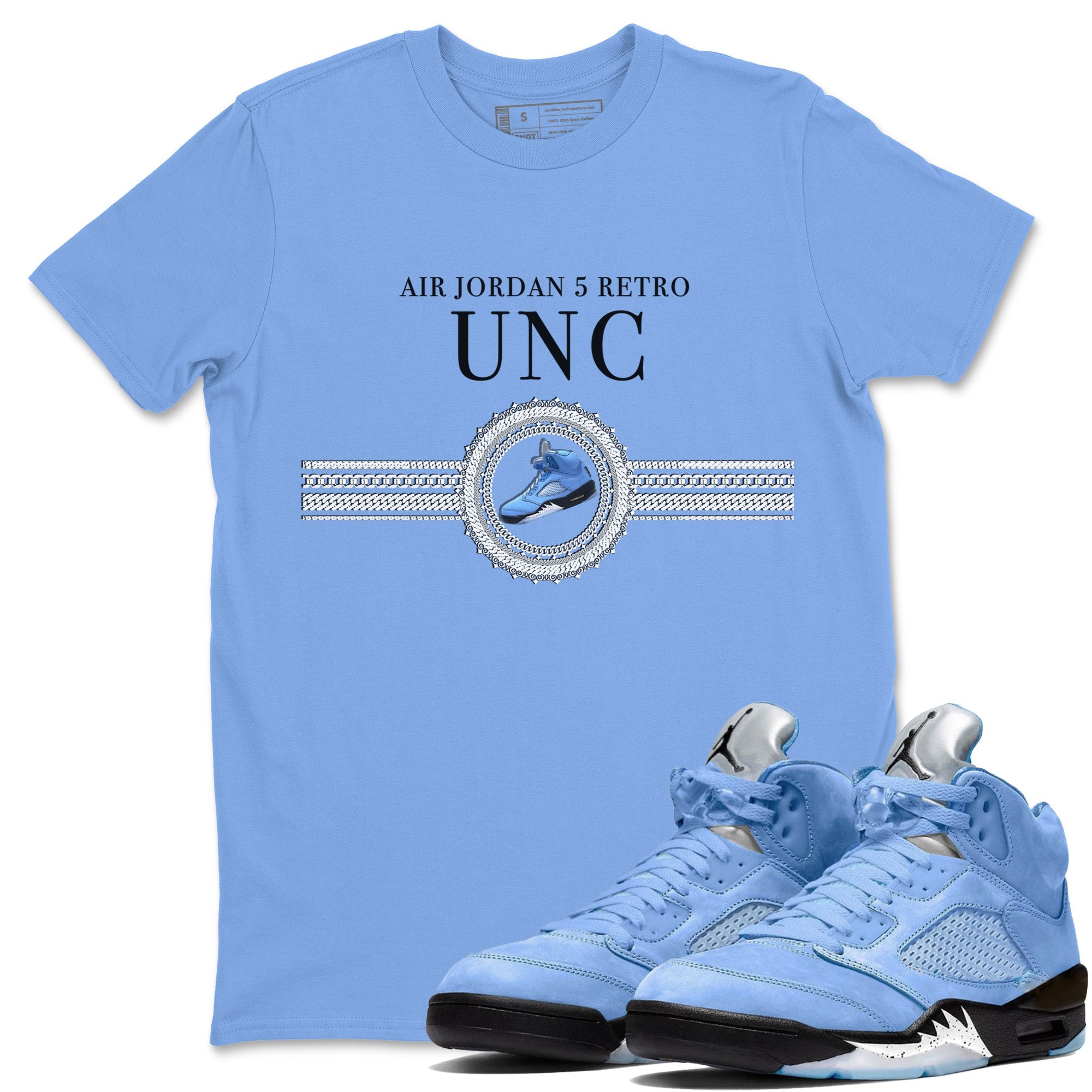 Jordan 5 blue hot sale and yellow shirt