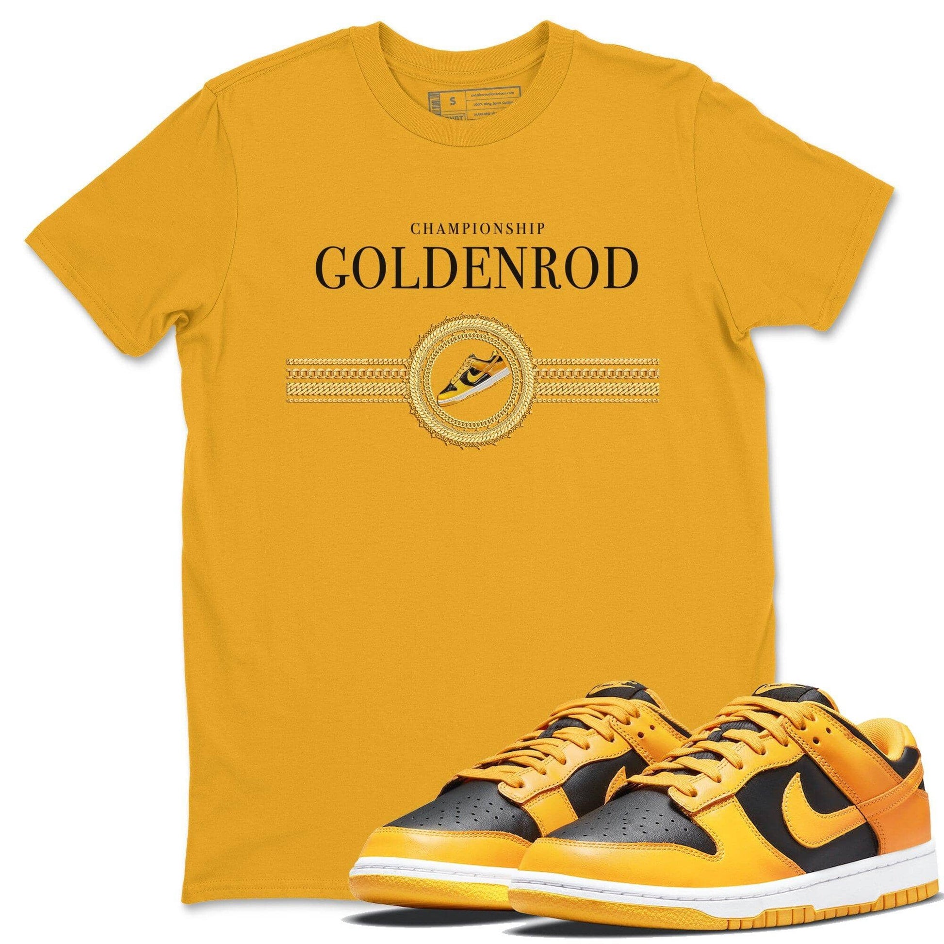 Dunk Championship Goldenrod Sneaker Match Tees Gold Chains Sneaker Tees Dunk Championship Goldenrod Sneaker Release Tees Unisex Shirts